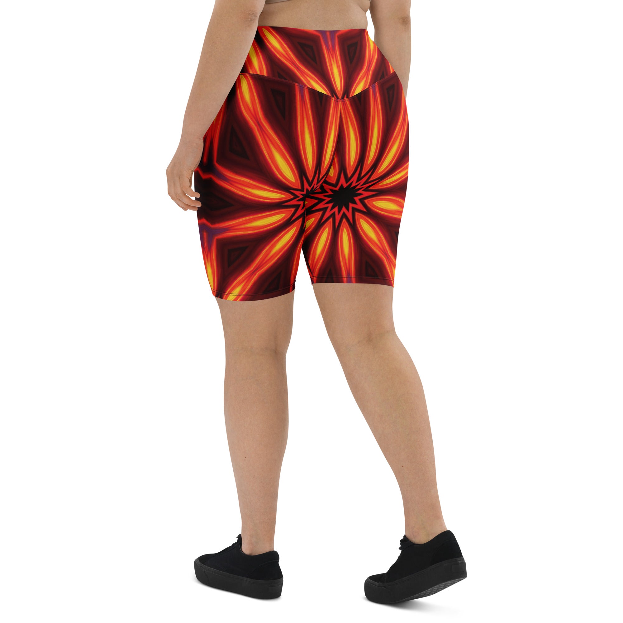 Psychedelic Infrared Bike Shorts | GearBunch