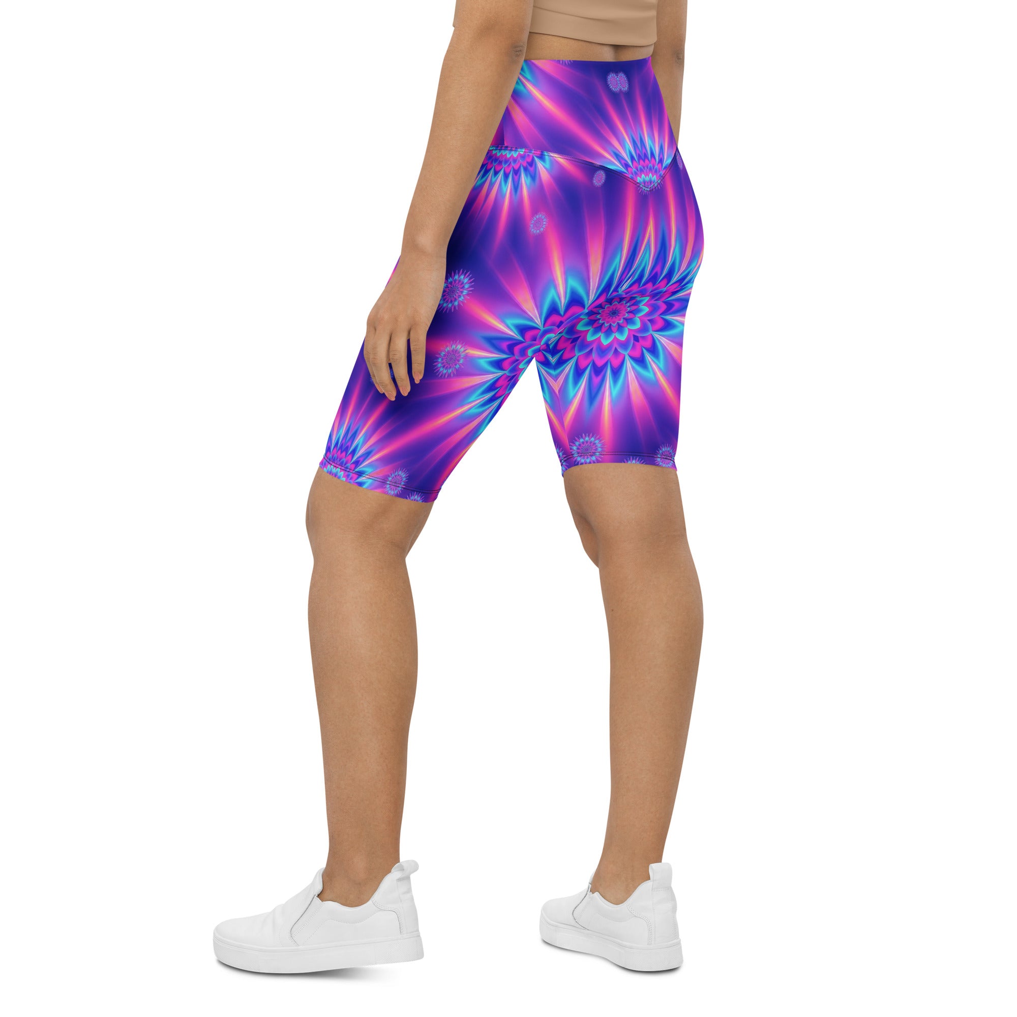 Psychedelic Vaporwave Dream Bike Shorts | GearBunch