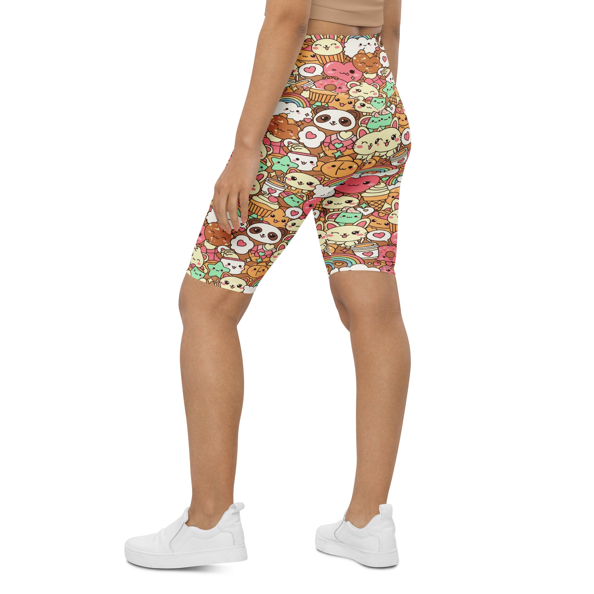 Kawaii Coffee Break Bike Shorts | GearBunch