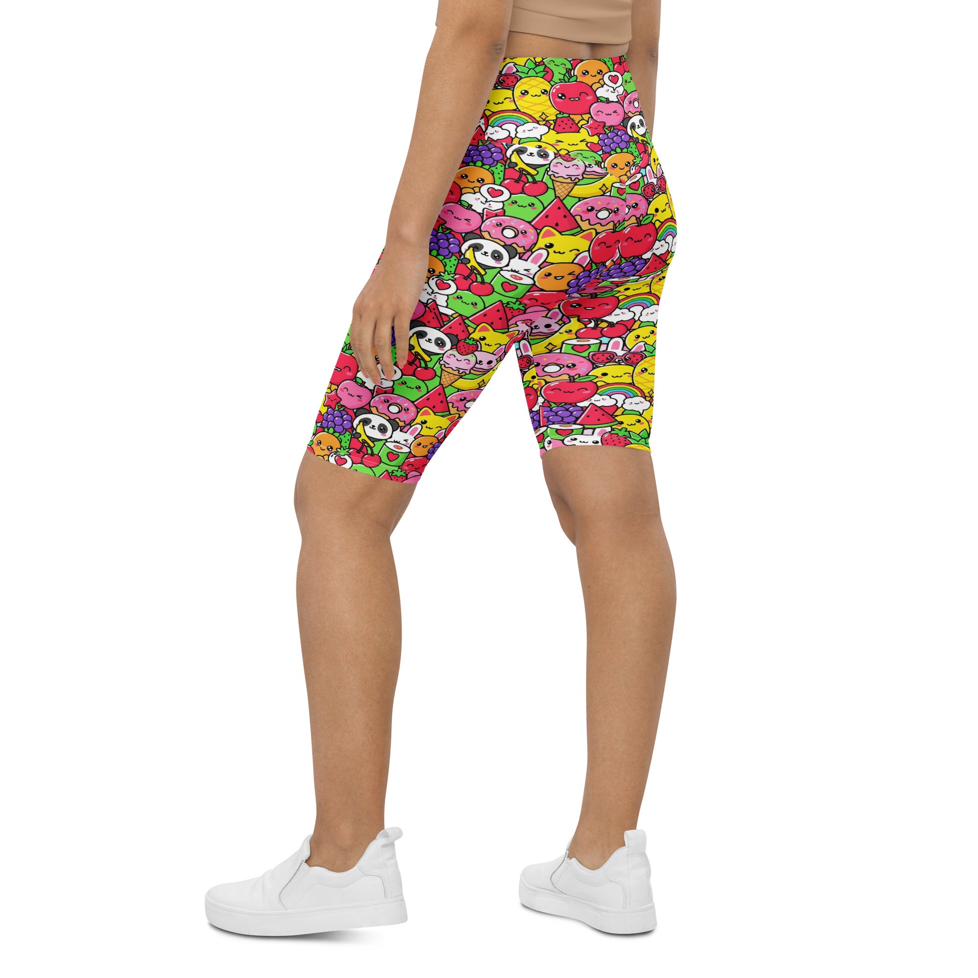 Kawaii Fruit Salad Bike Shorts | GearBunch