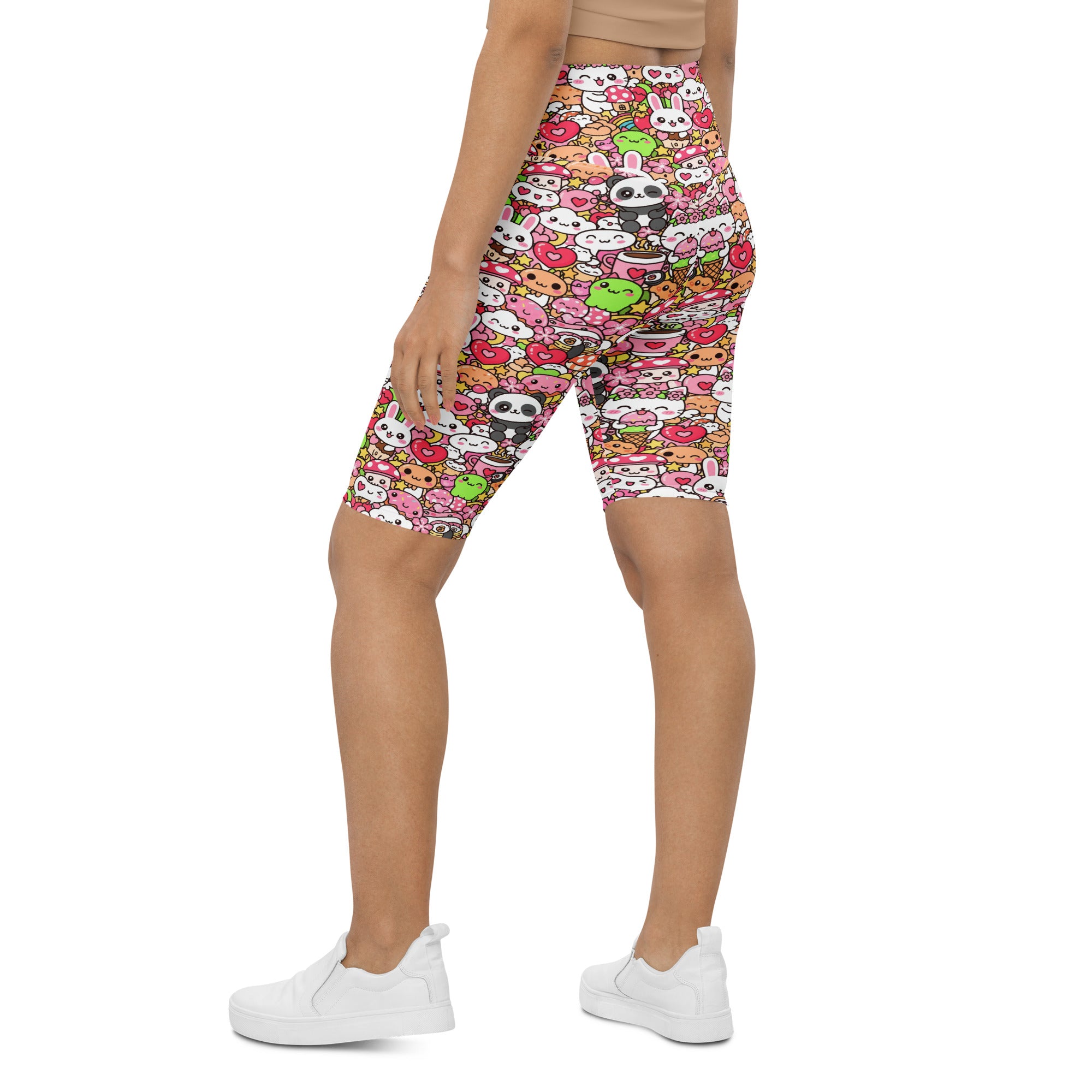 Kawaii Sakura Picnic Bike Shorts | GearBunch