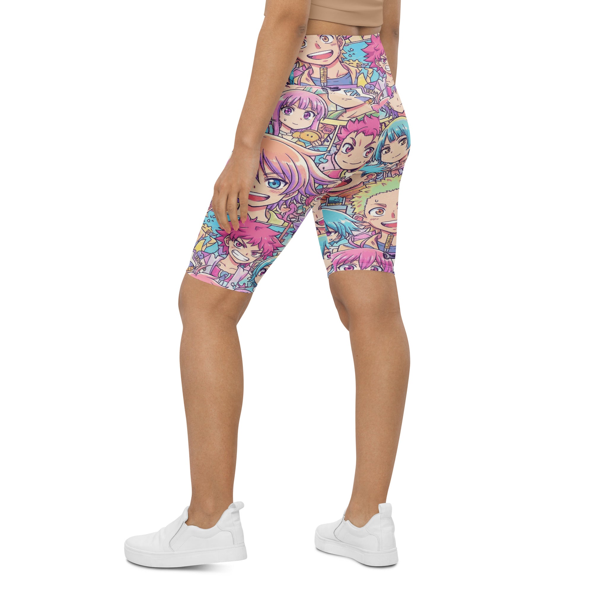 Anime Collage Pastel Dream Bike Shorts | GearBunch