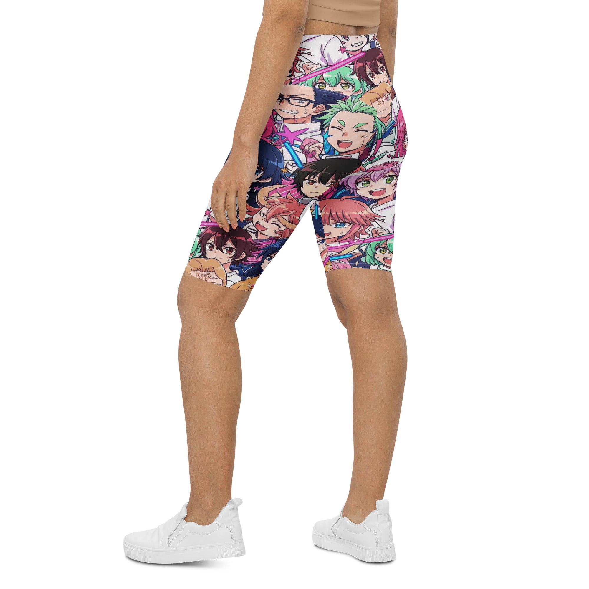 Anime Collage Sakura School Bike Shorts | GearBunch