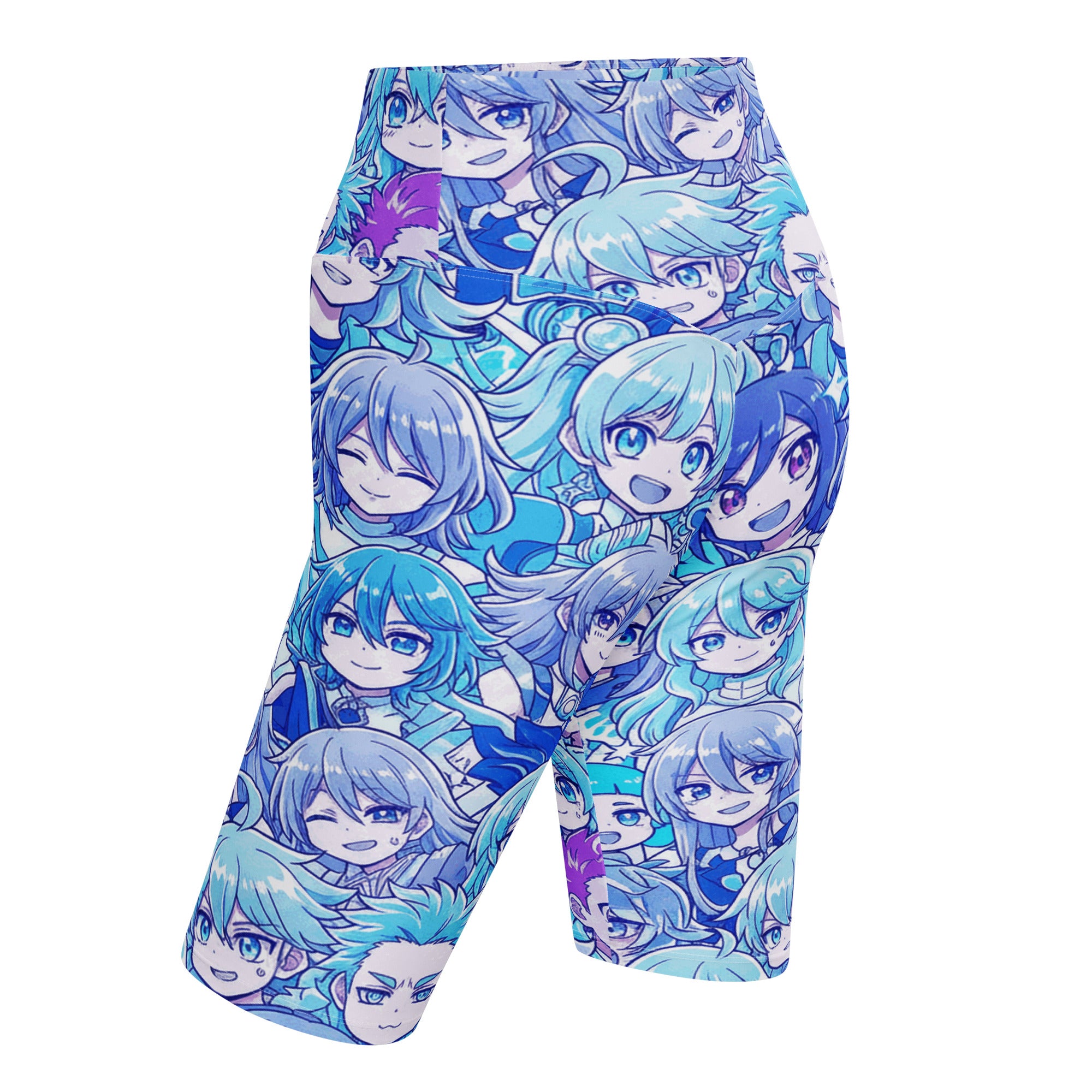 Anime Collage Ice Kingdom Bike Shorts | GearBunch
