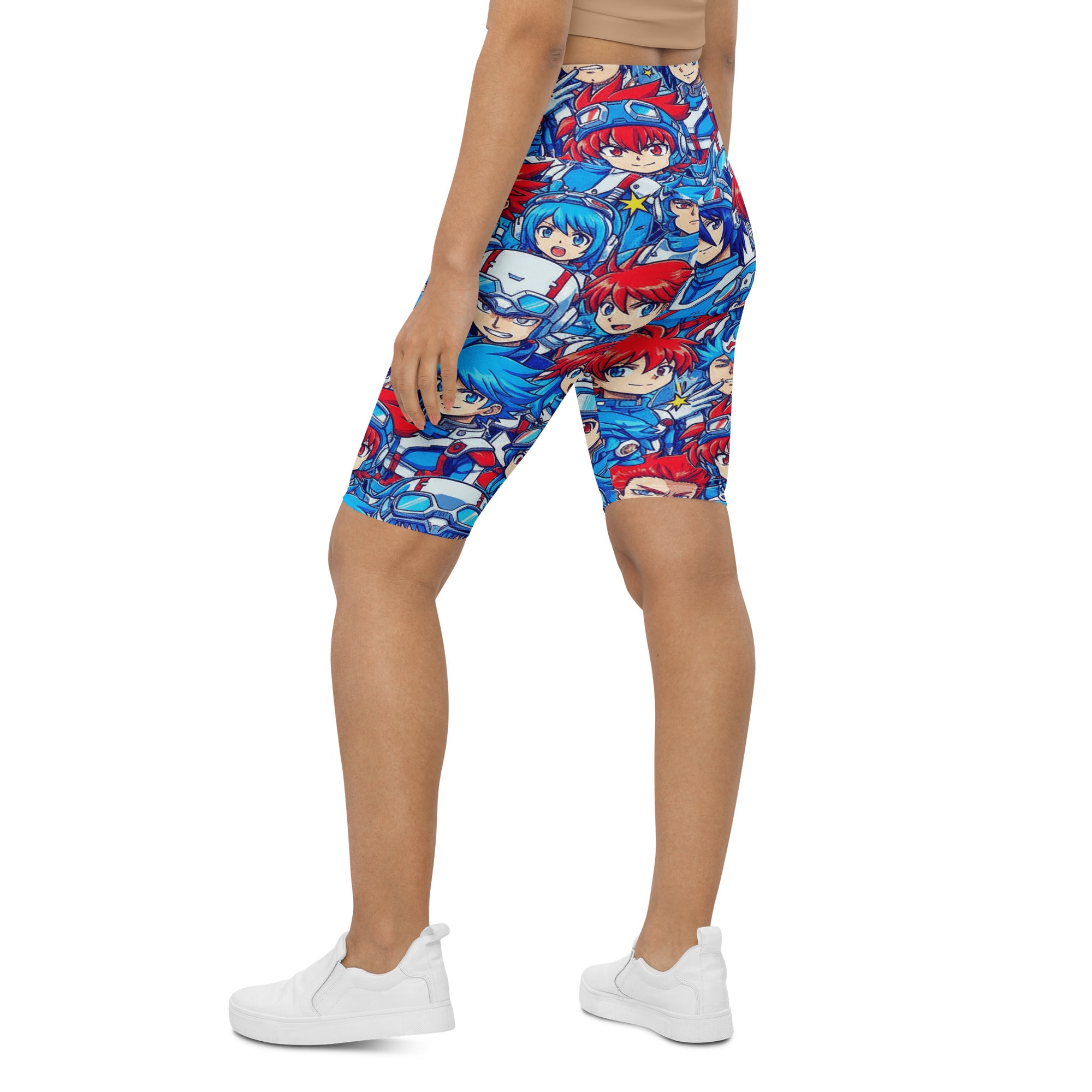 Anime Mecha Pilot Bike Shorts | GearBunch