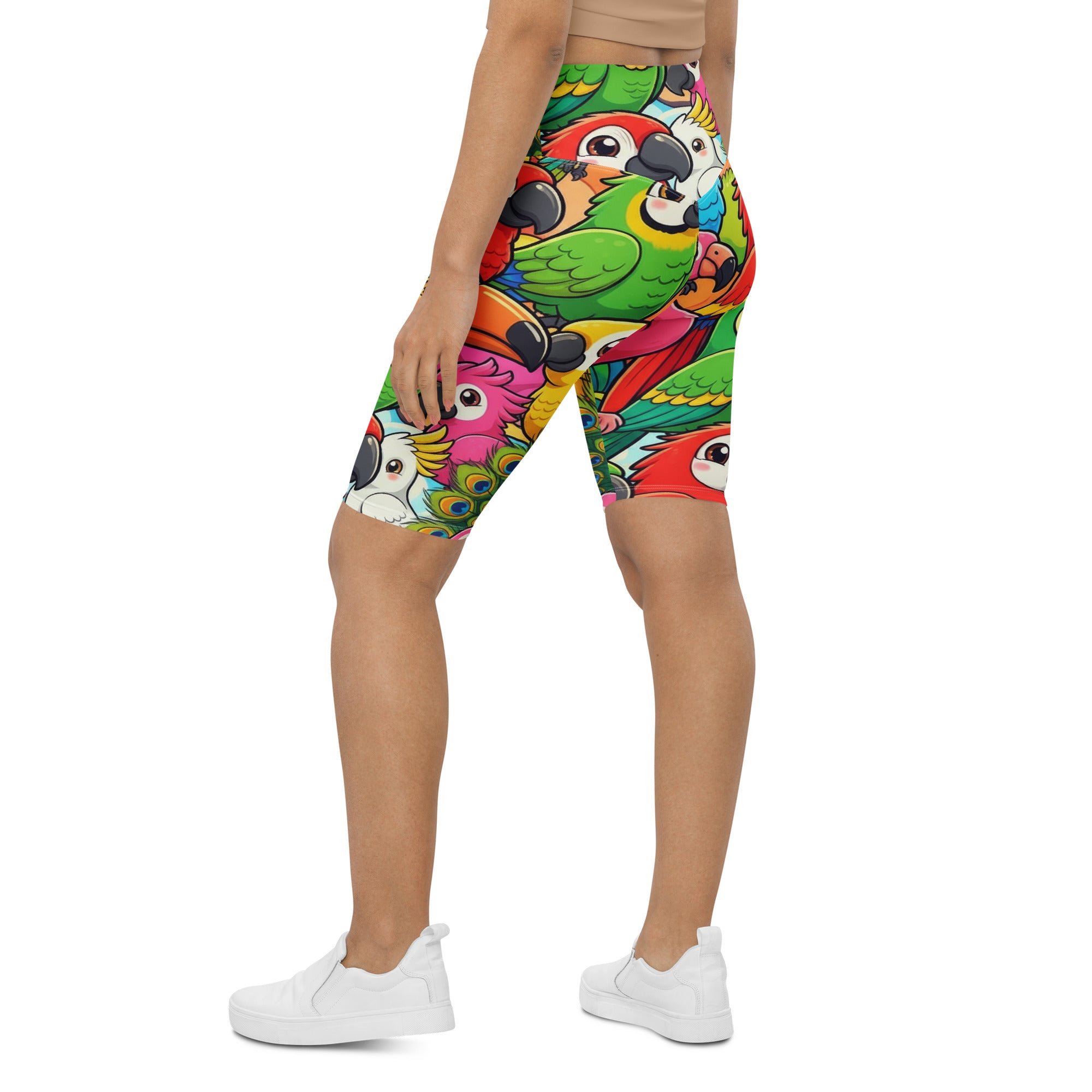 Tropical Birds Bike Shorts | GearBunch