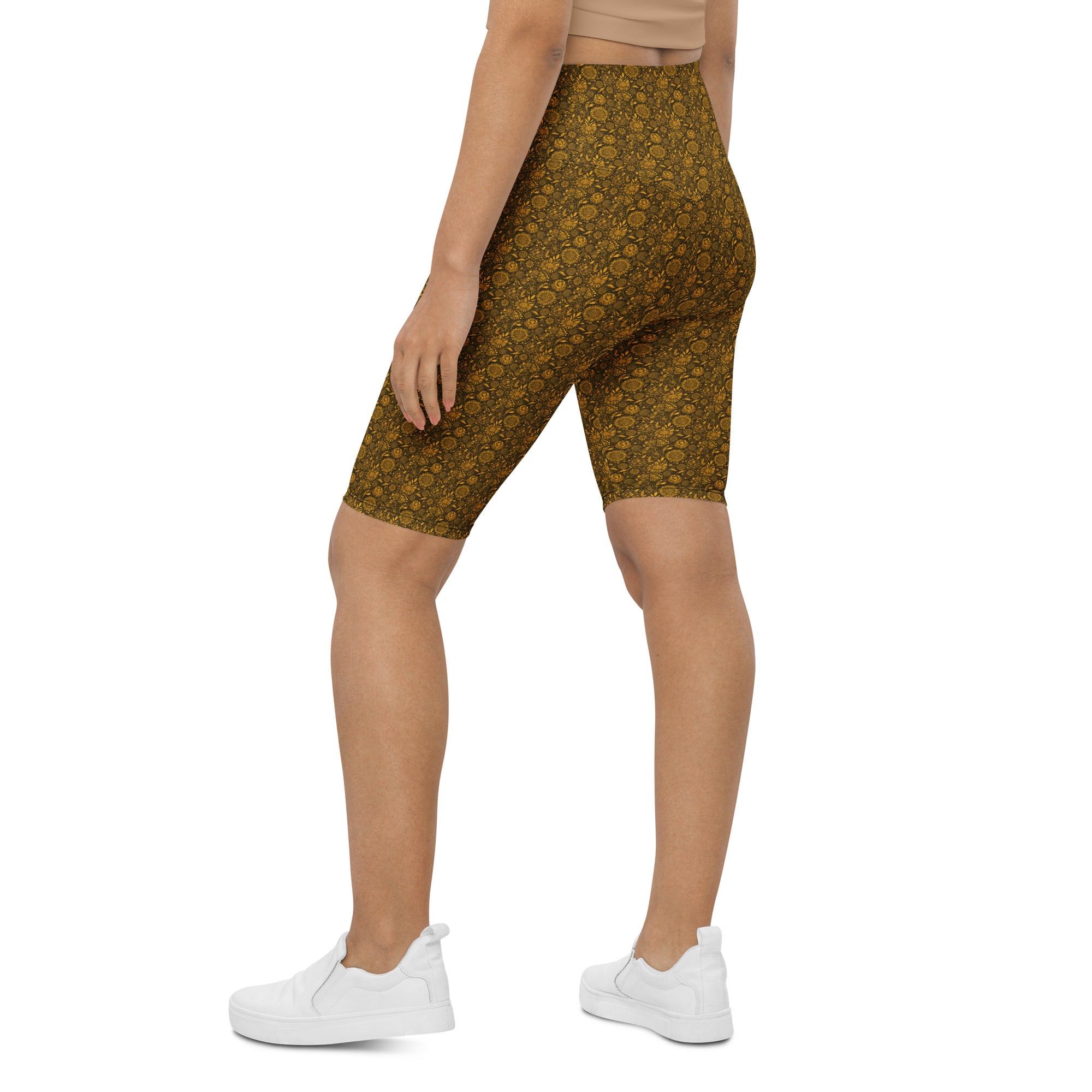 Gustav Klimt Floral Bike Shorts | GearBunch