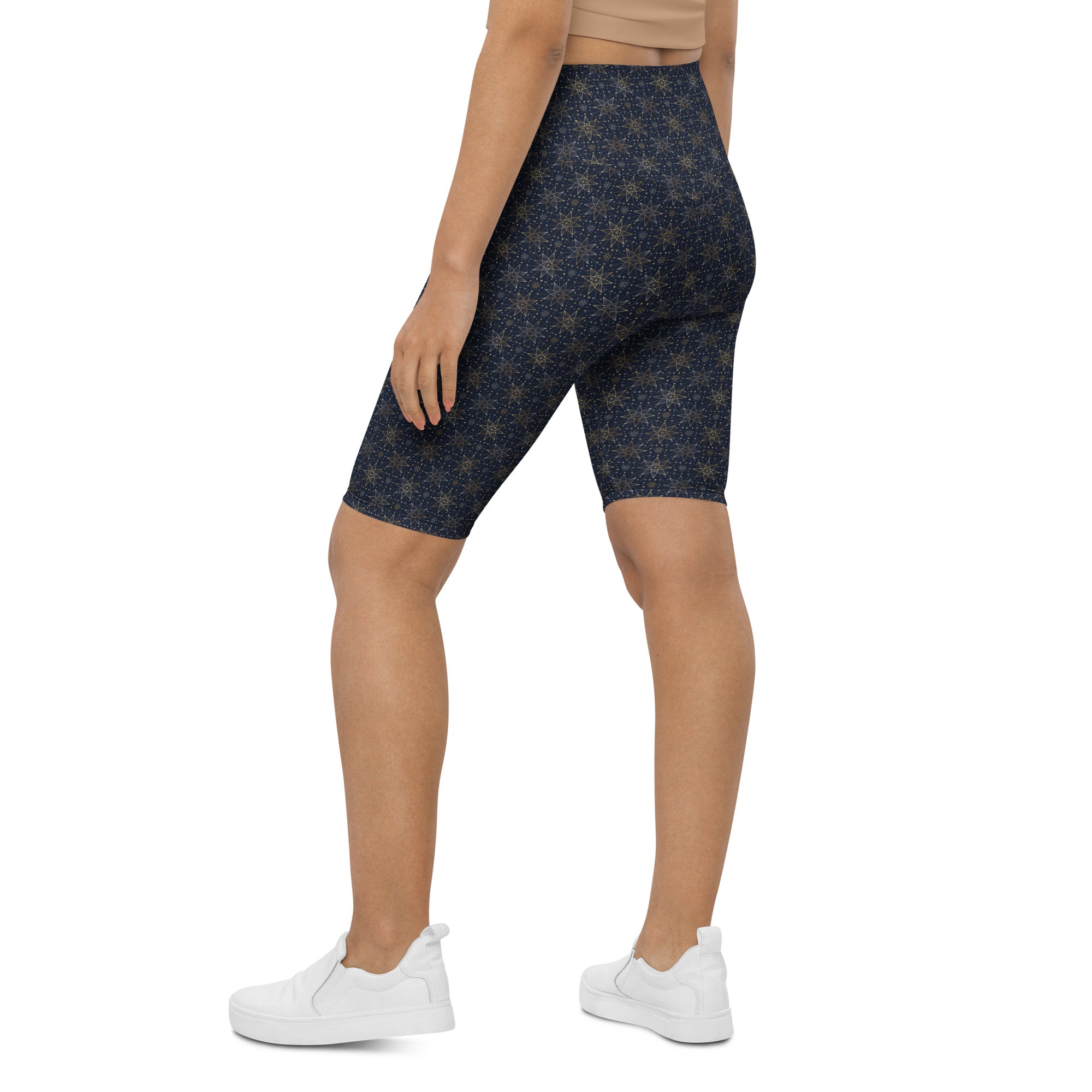 Star of Bethlehem Geometric Bike Shorts | GearBunch