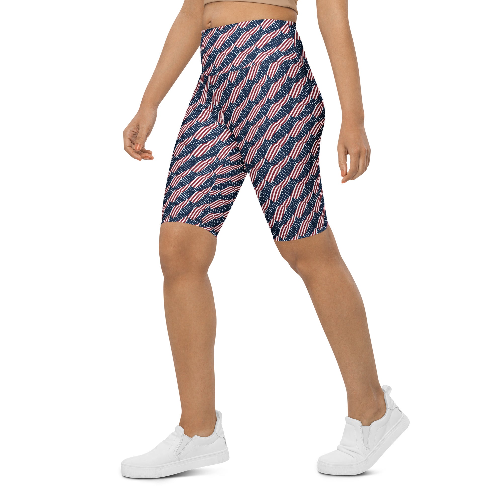 American Flag Repeat Bike Shorts | GearBunch