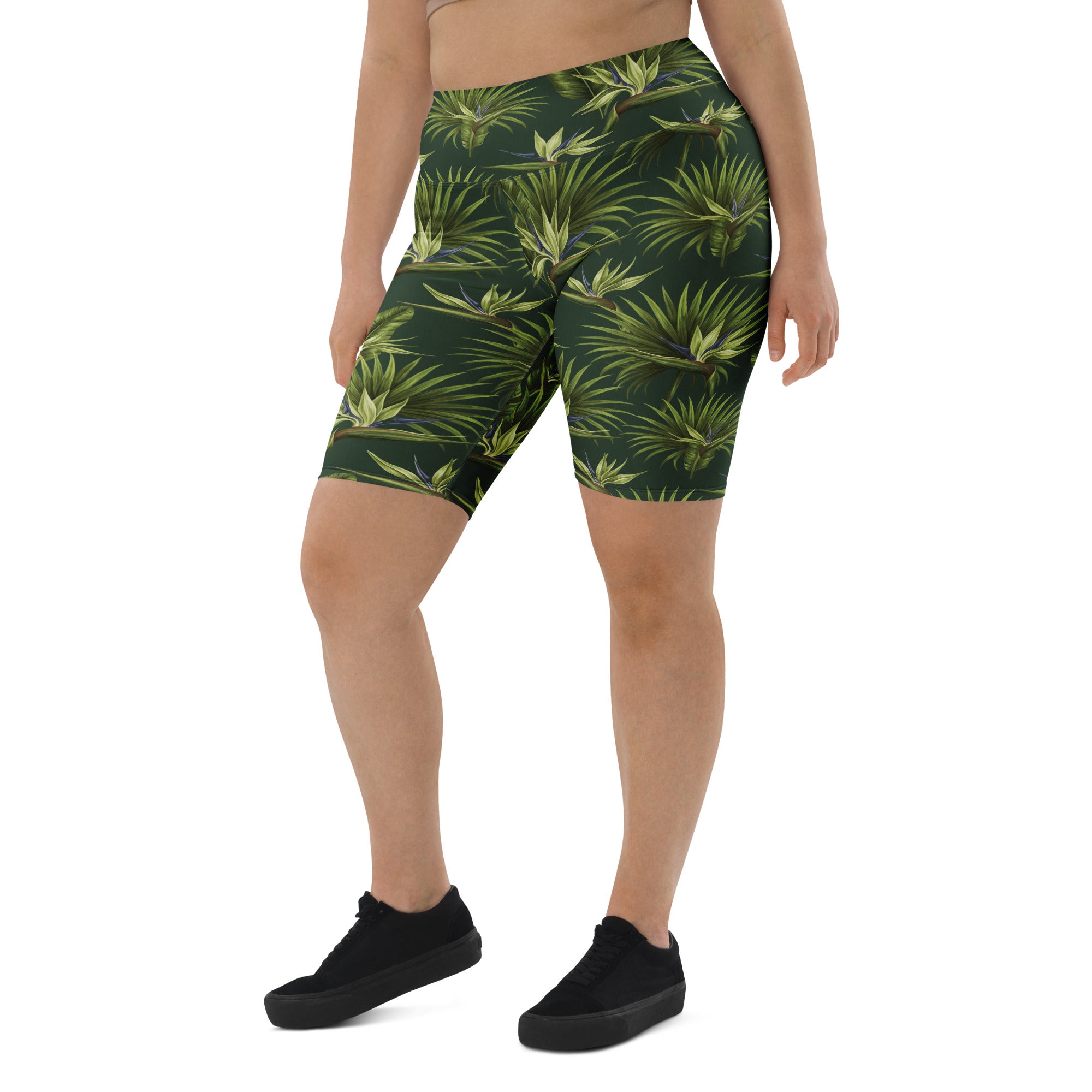 Tropical Palm Grove Bike Shorts | GearBunch