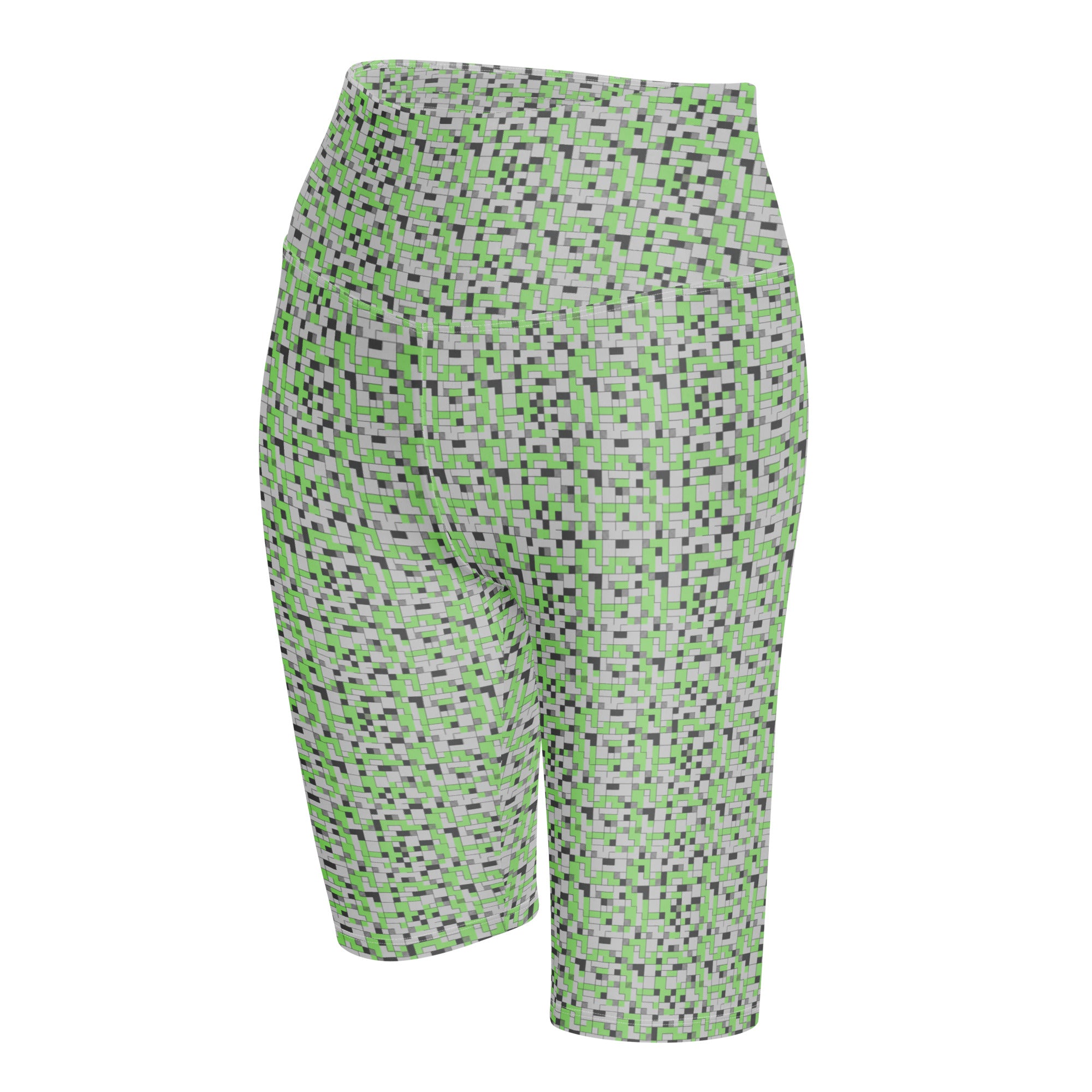 Small Blocks Geometric Bike Shorts | GearBunch