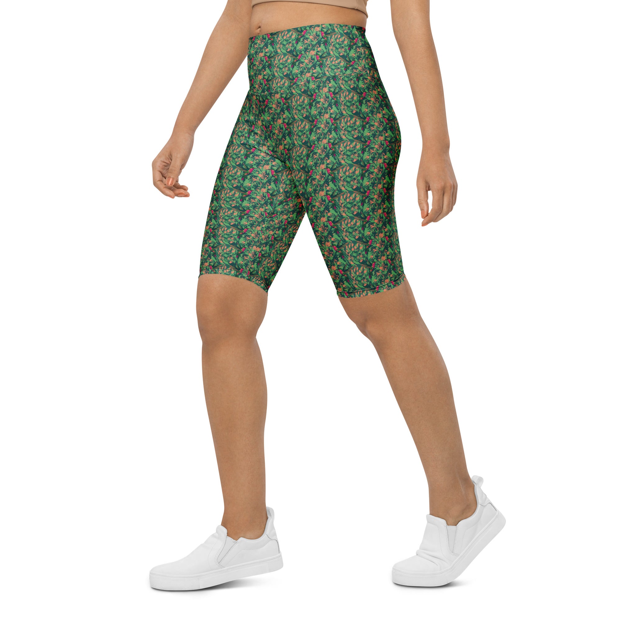 Ruby-throated Hummingbird Bike Shorts | GearBunch
