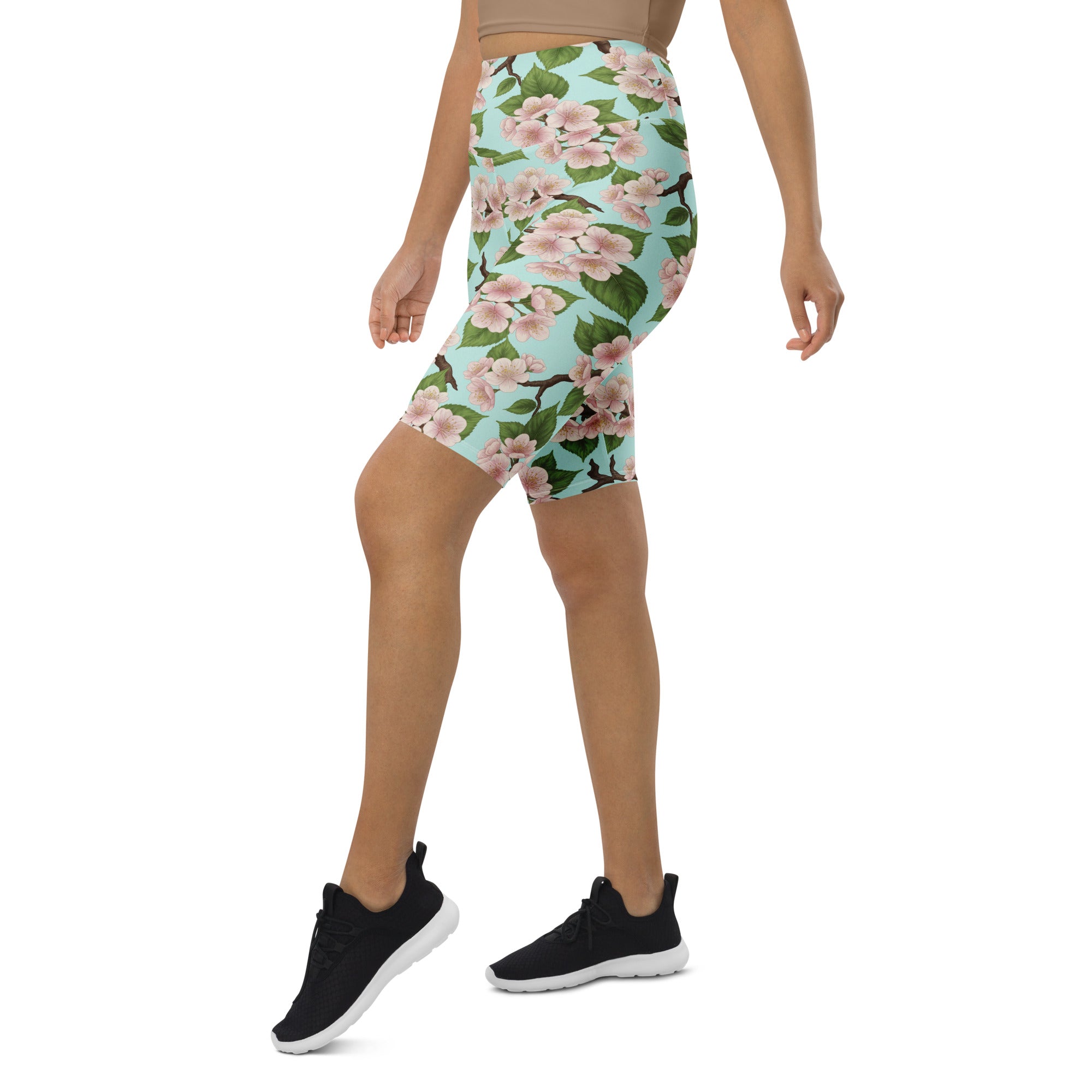 Cherry Blossom Branches Bike Shorts | GearBunch