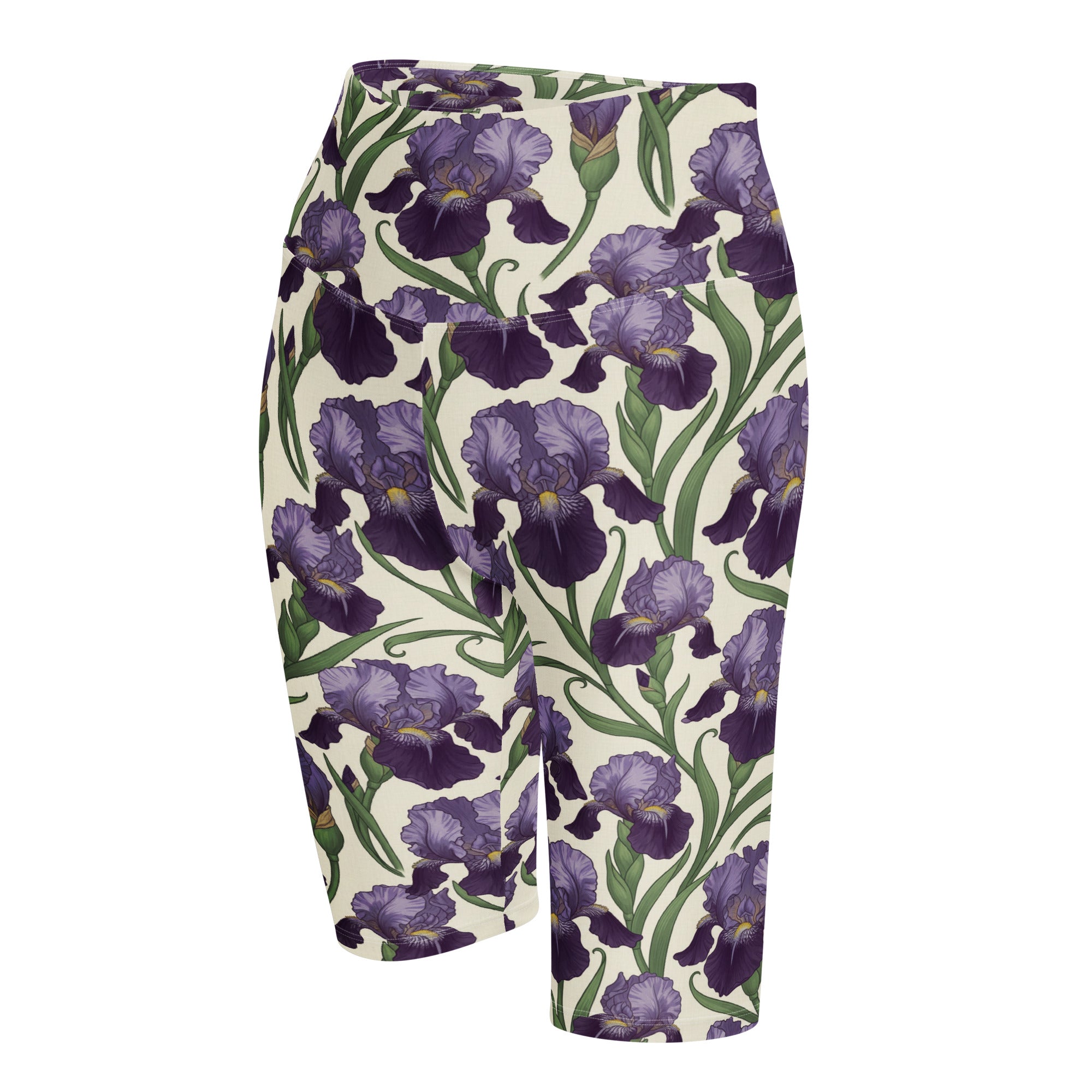 Art Nouveau Iris Bike Shorts | GearBunch