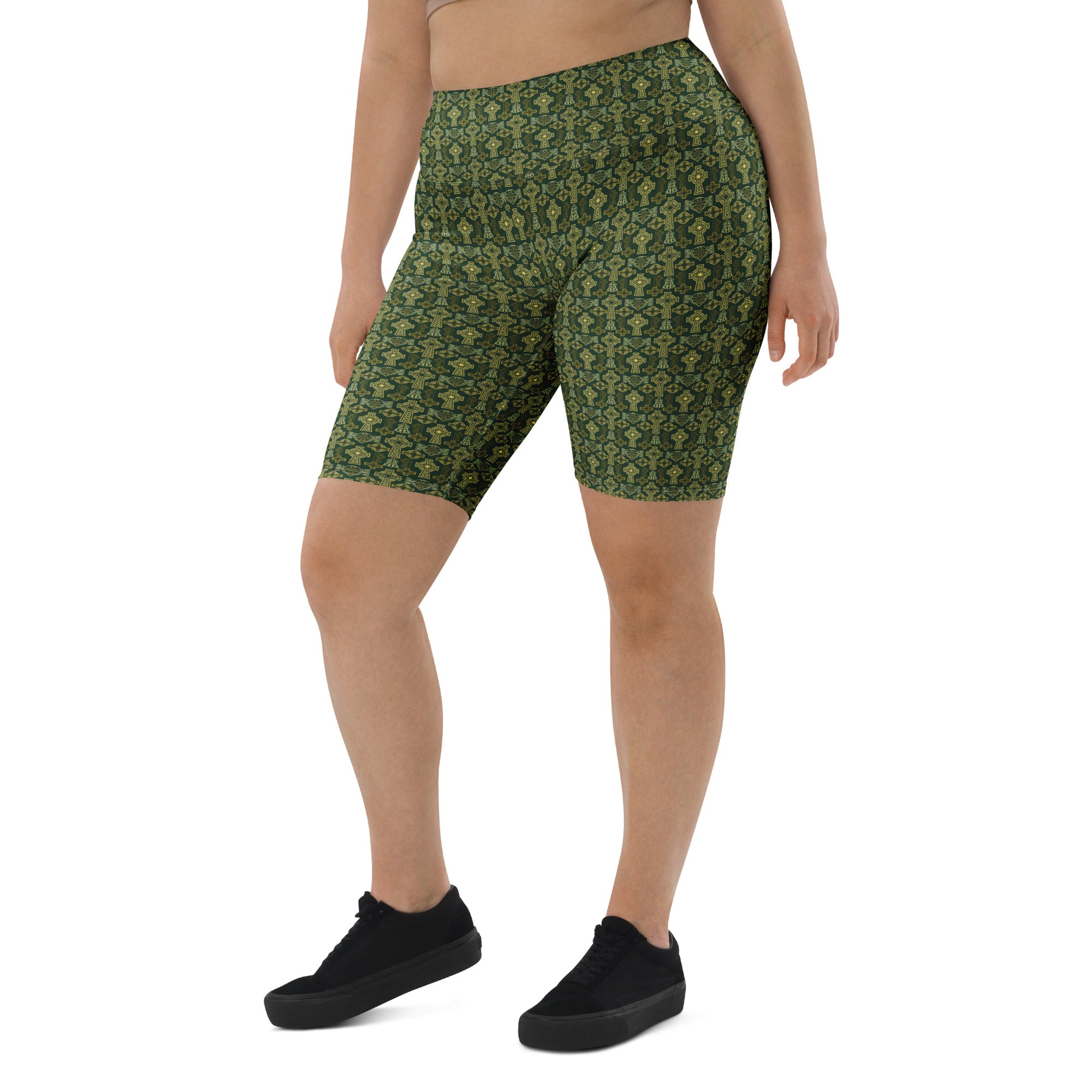 Celtic Cross Knotwork Bike Shorts | GearBunch