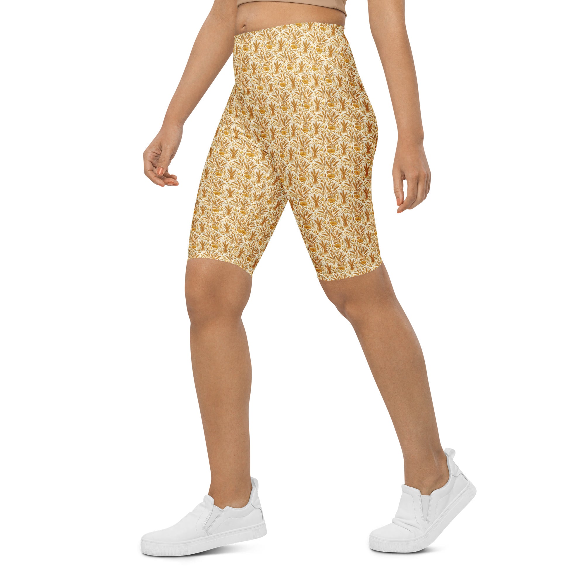 Wheat Field Harvest Bike Shorts | GearBunch
