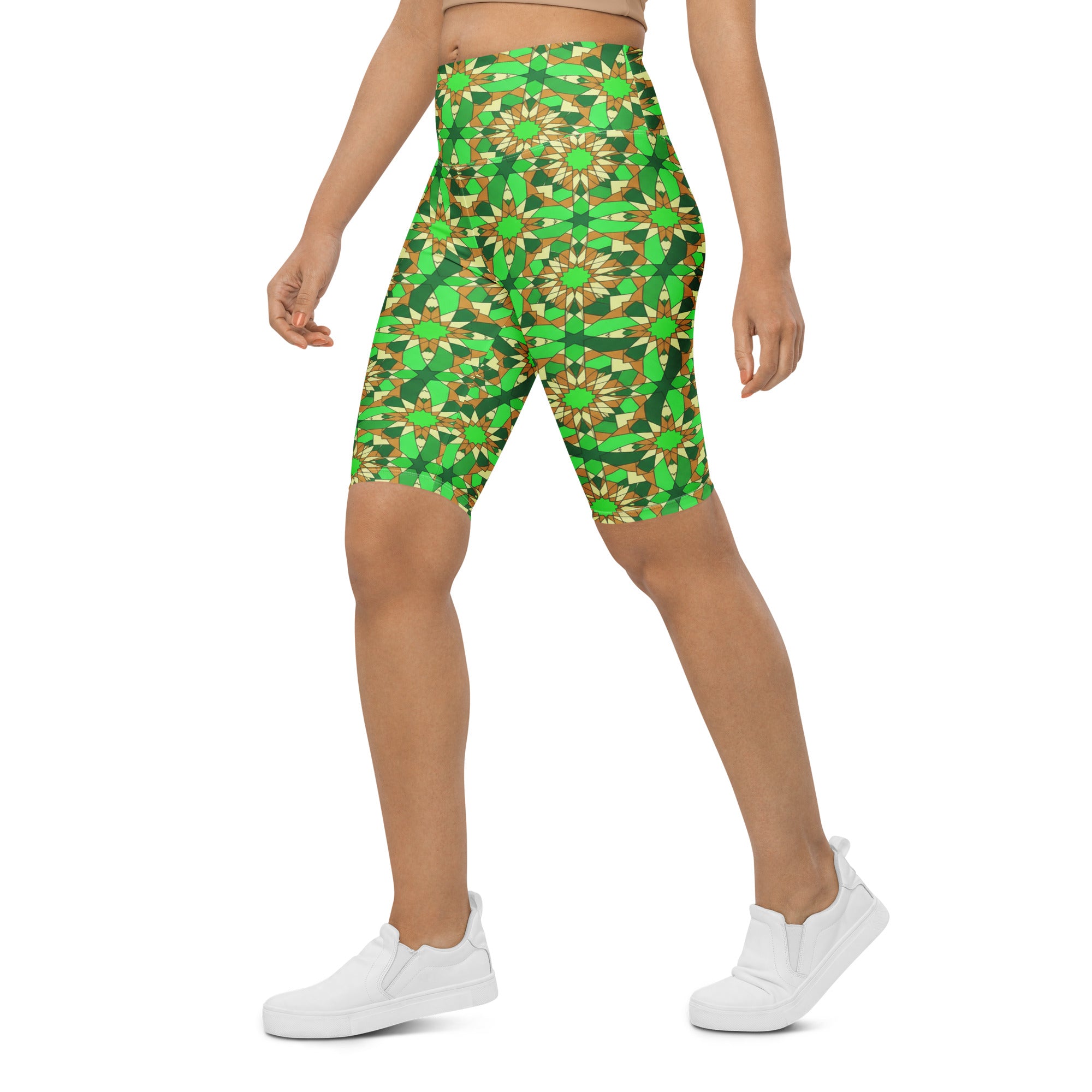 Zellige Jade Copper Bike Shorts | GearBunch