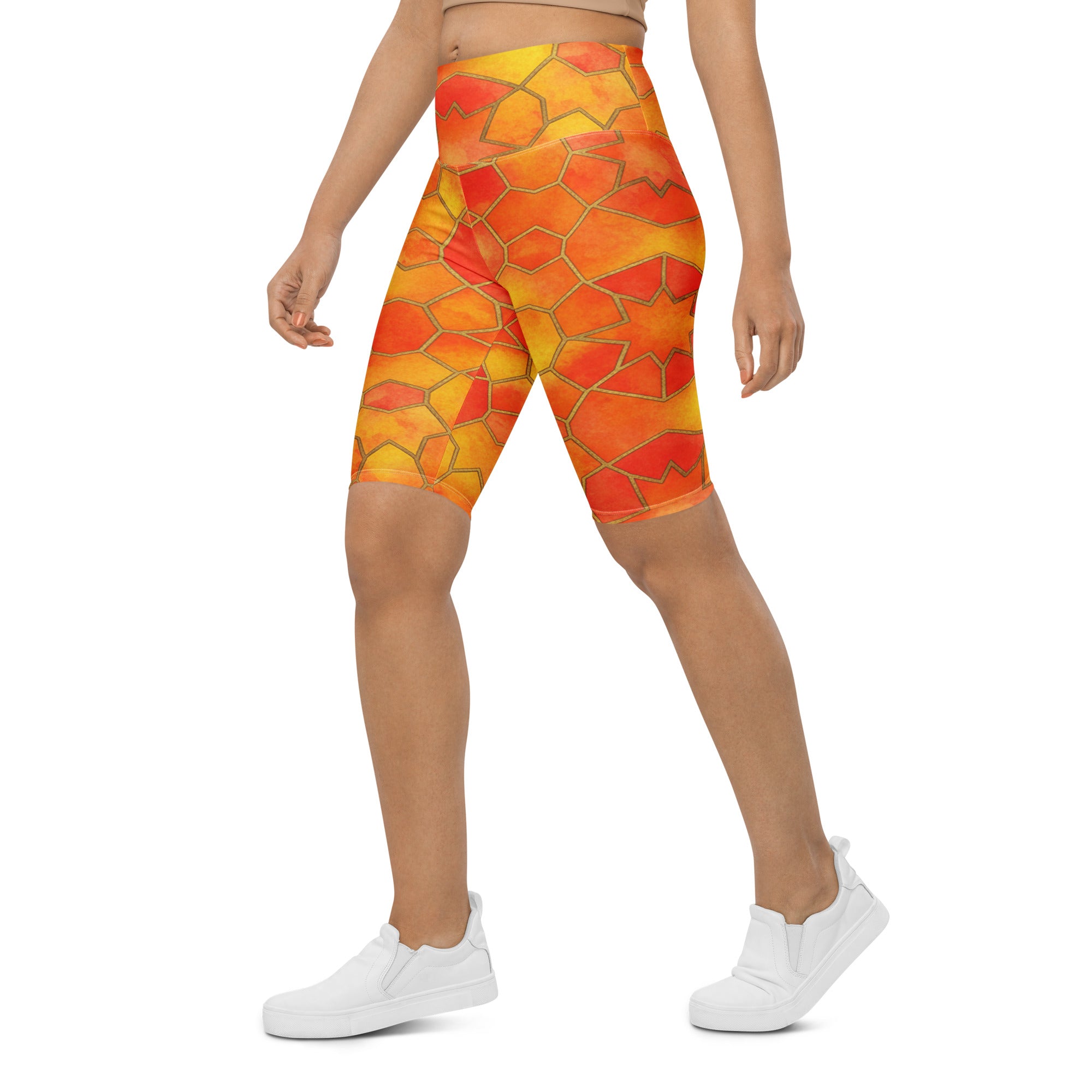 Sunset Blaze Bike Shorts | GearBunch