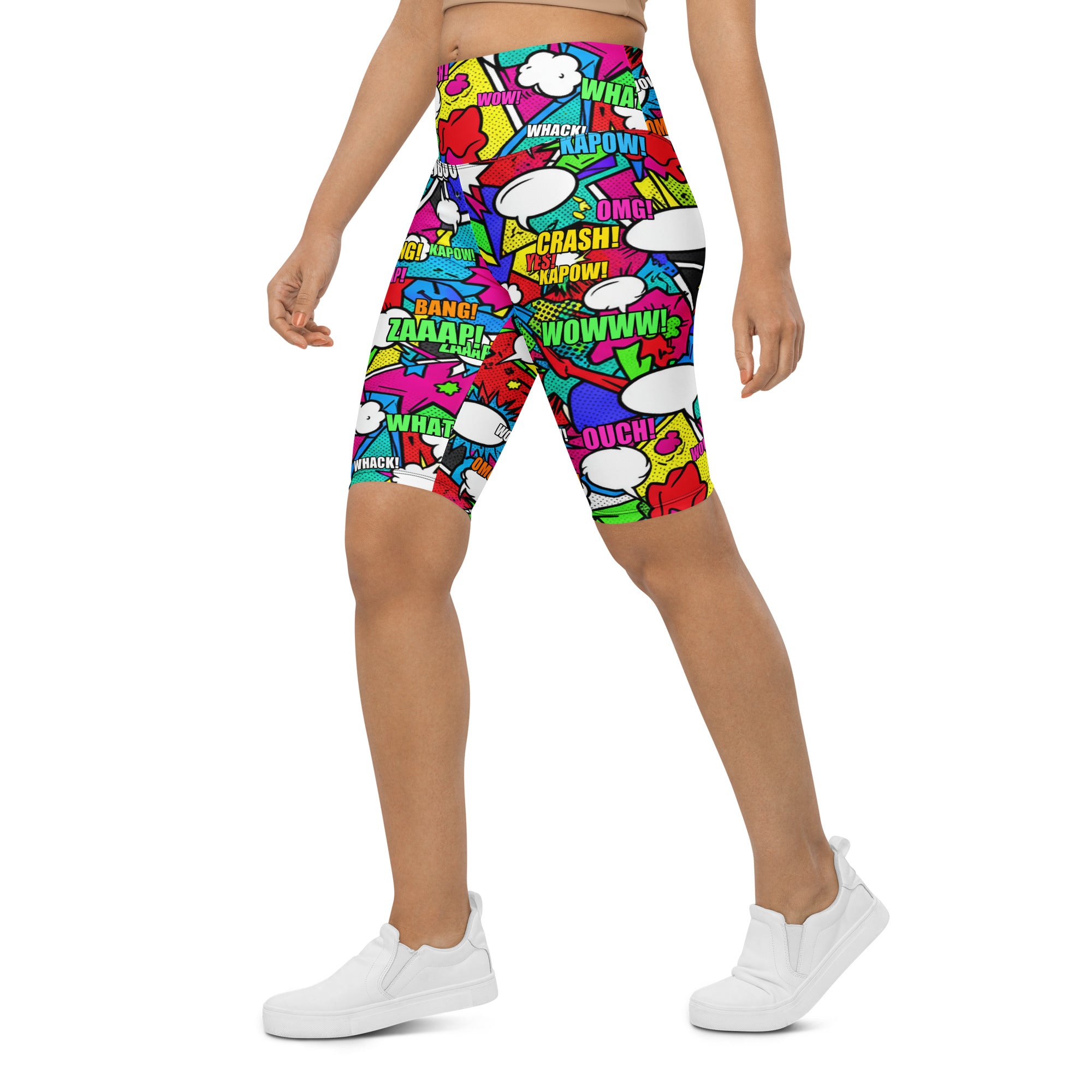 Comic Strip Zombie Apocalypse Bike Shorts | GearBunch