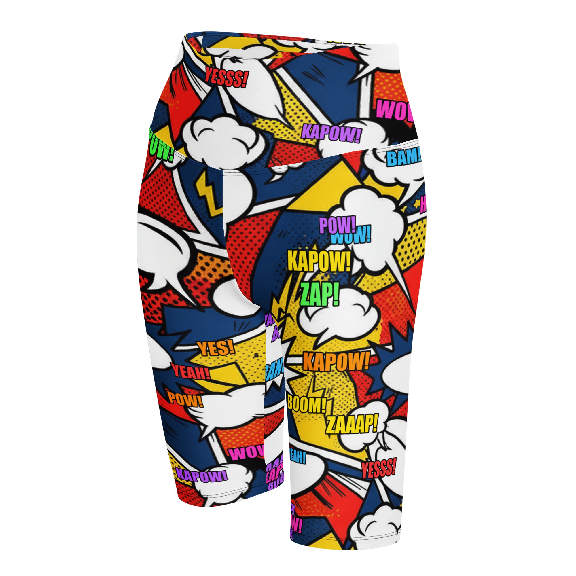 Comic Strip Thunder Punch Bike Shorts | GearBunch