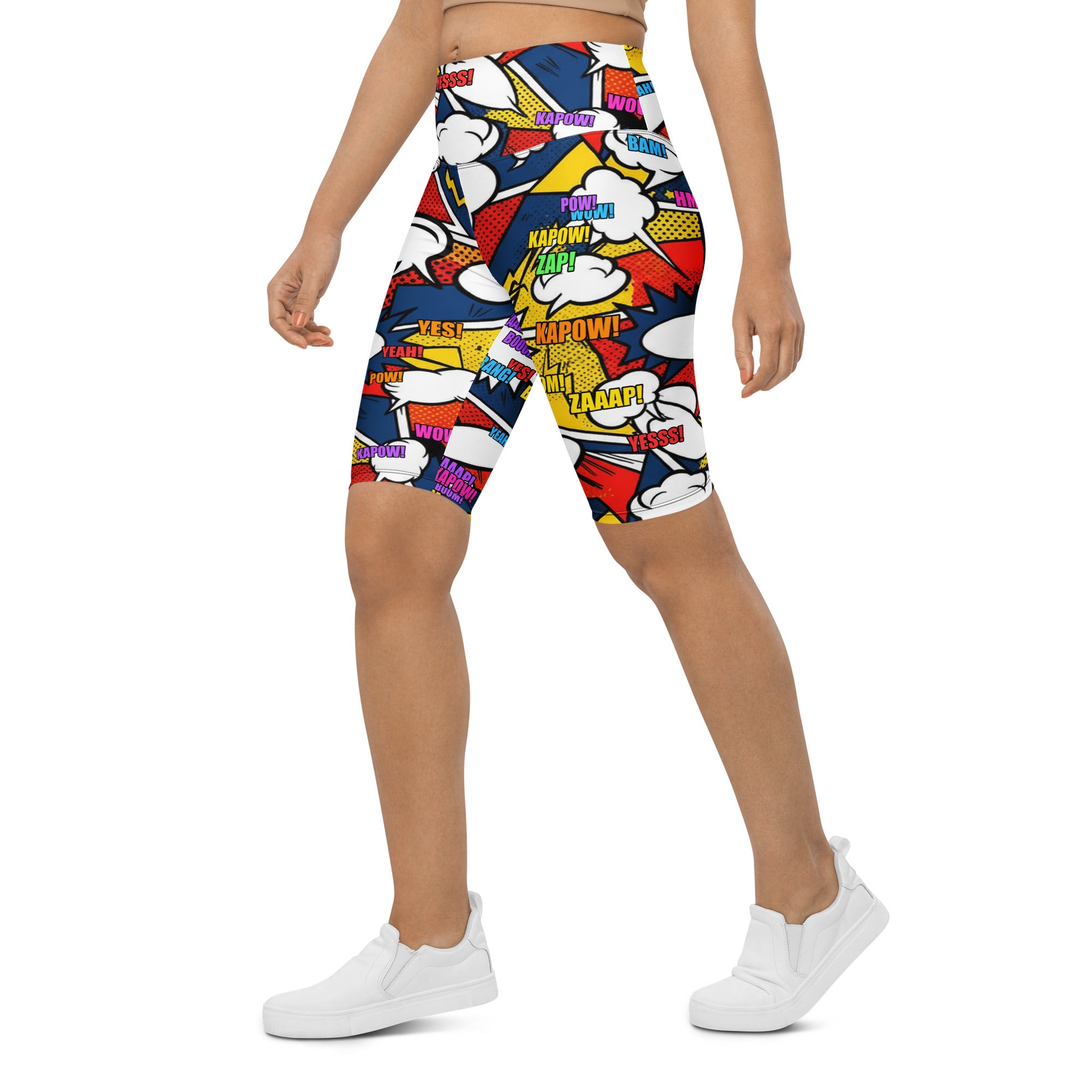 Comic Strip Thunder Punch Bike Shorts | GearBunch