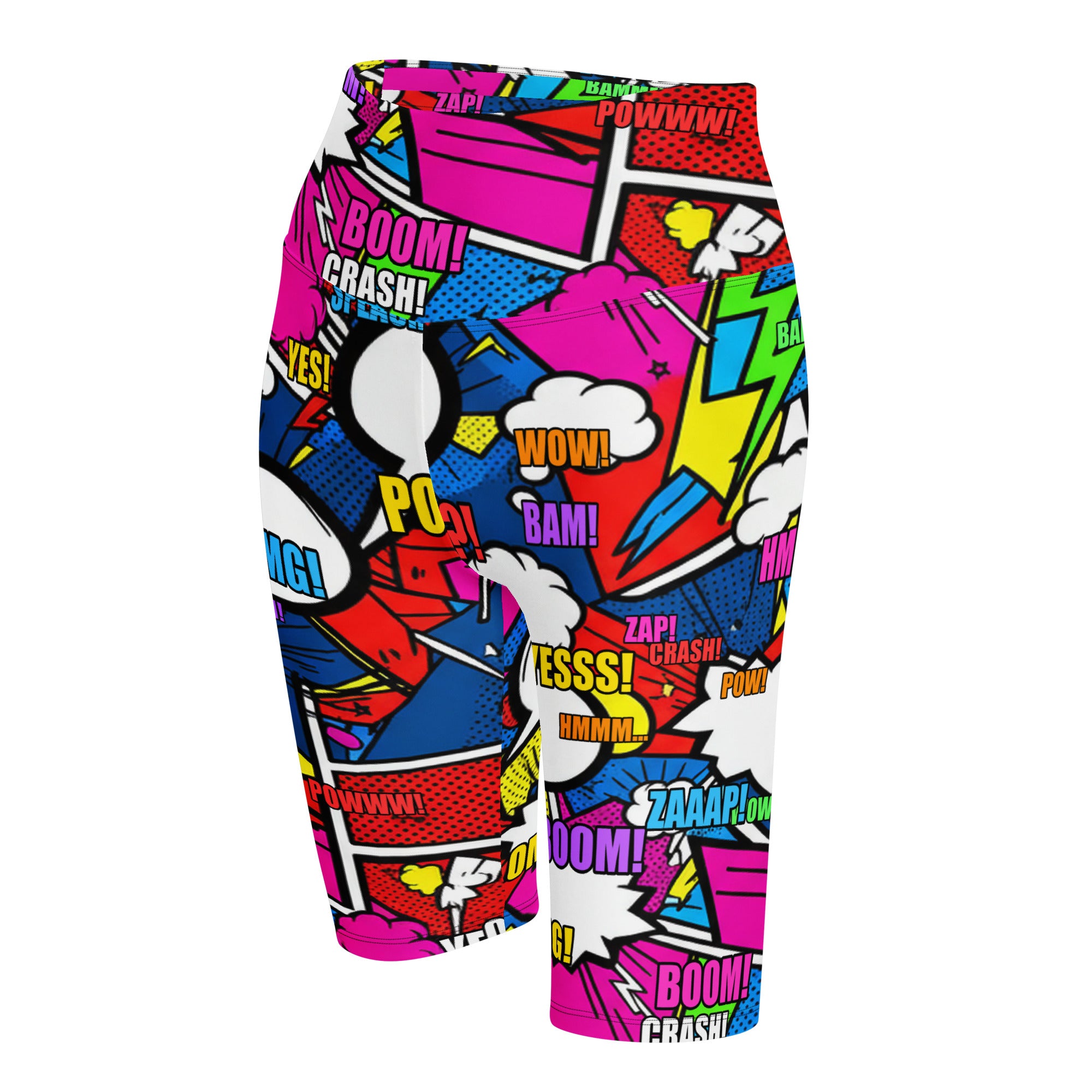 Comic Strip Ninja Night Bike Shorts | GearBunch