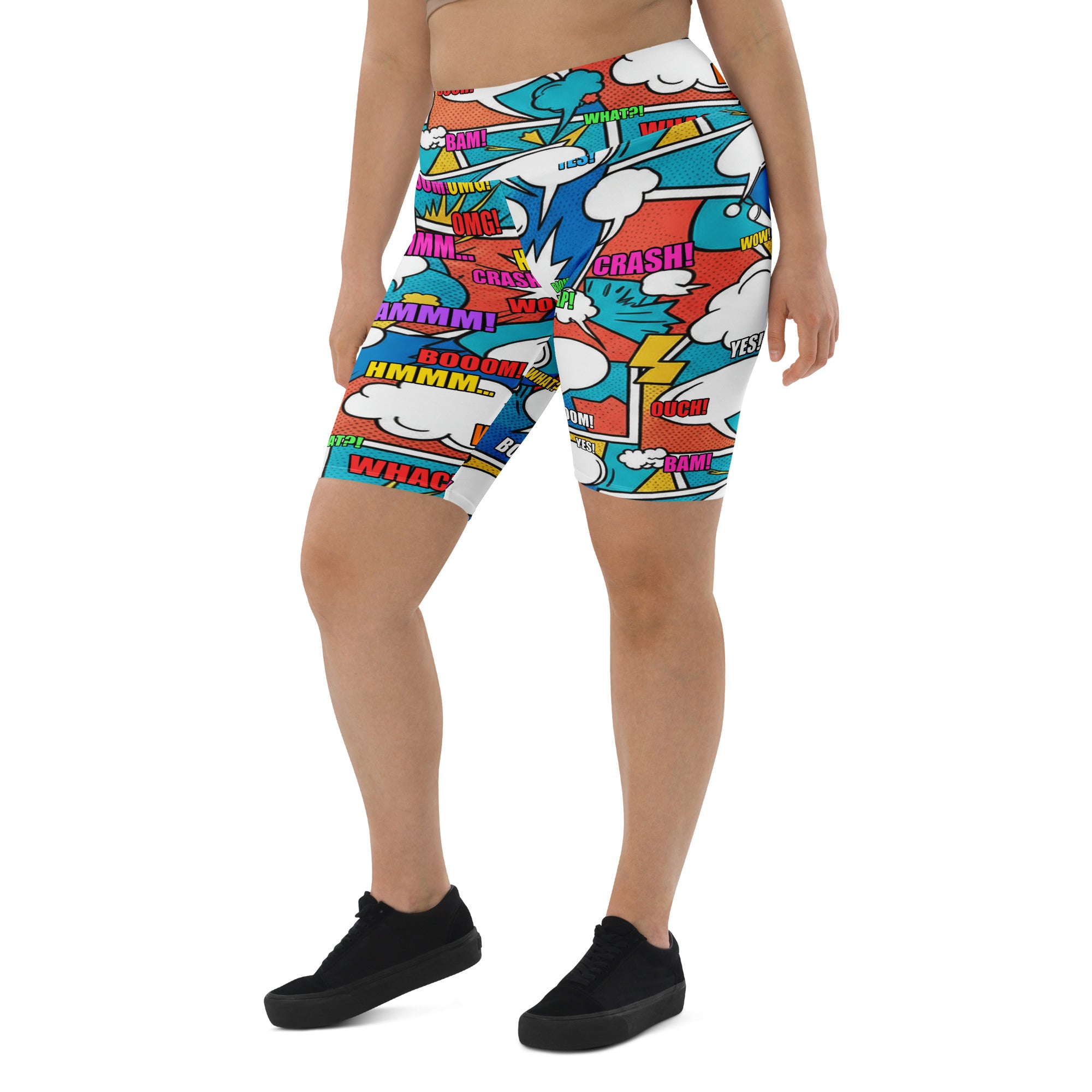 Comic Strip Surf Kapow Bike Shorts | GearBunch
