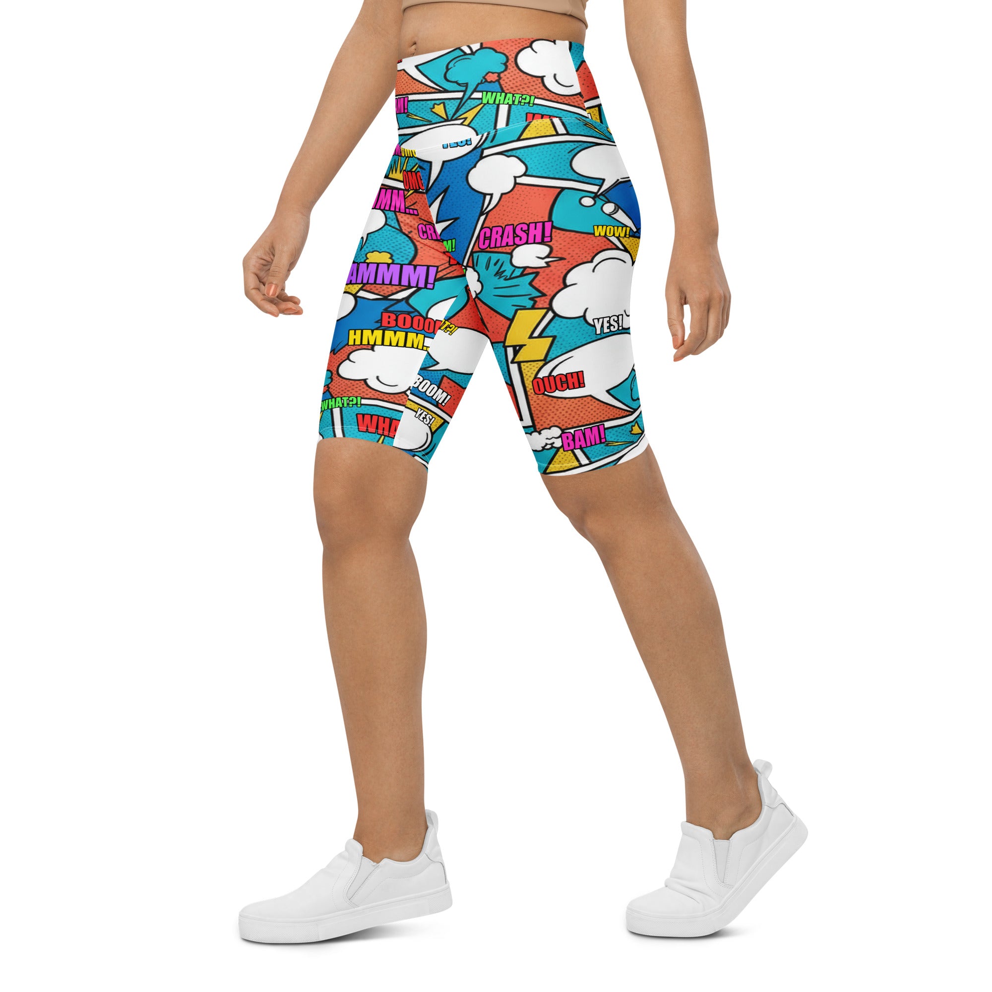 Comic Strip Surf Kapow Bike Shorts | GearBunch