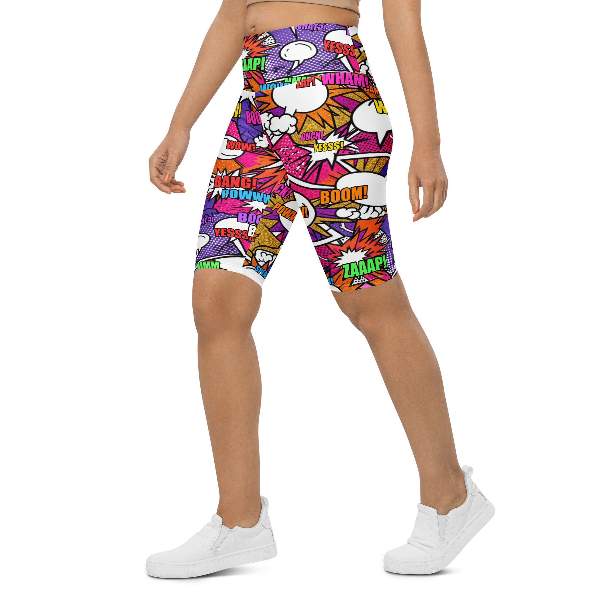 Comic Strip Disco Funk Bike Shorts | GearBunch