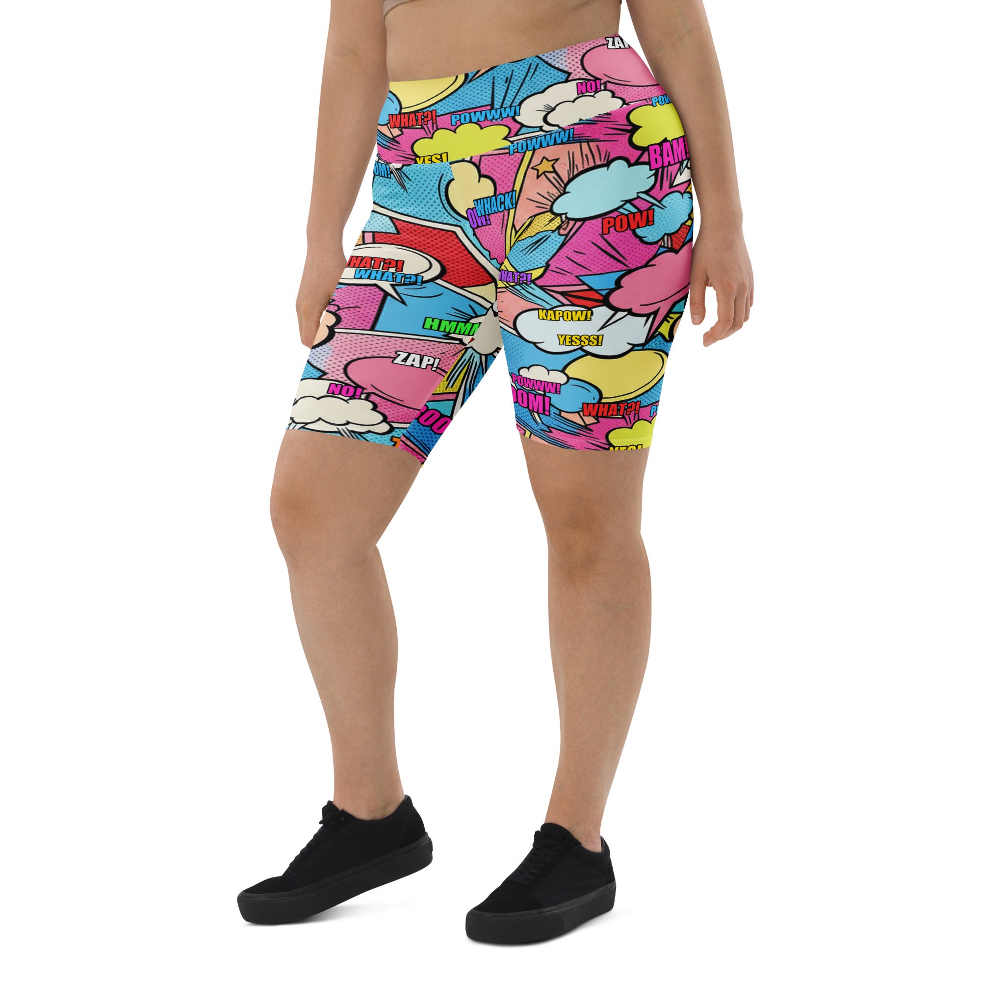 Comic Strip Kawaii Cute Bike Shorts | GearBunch