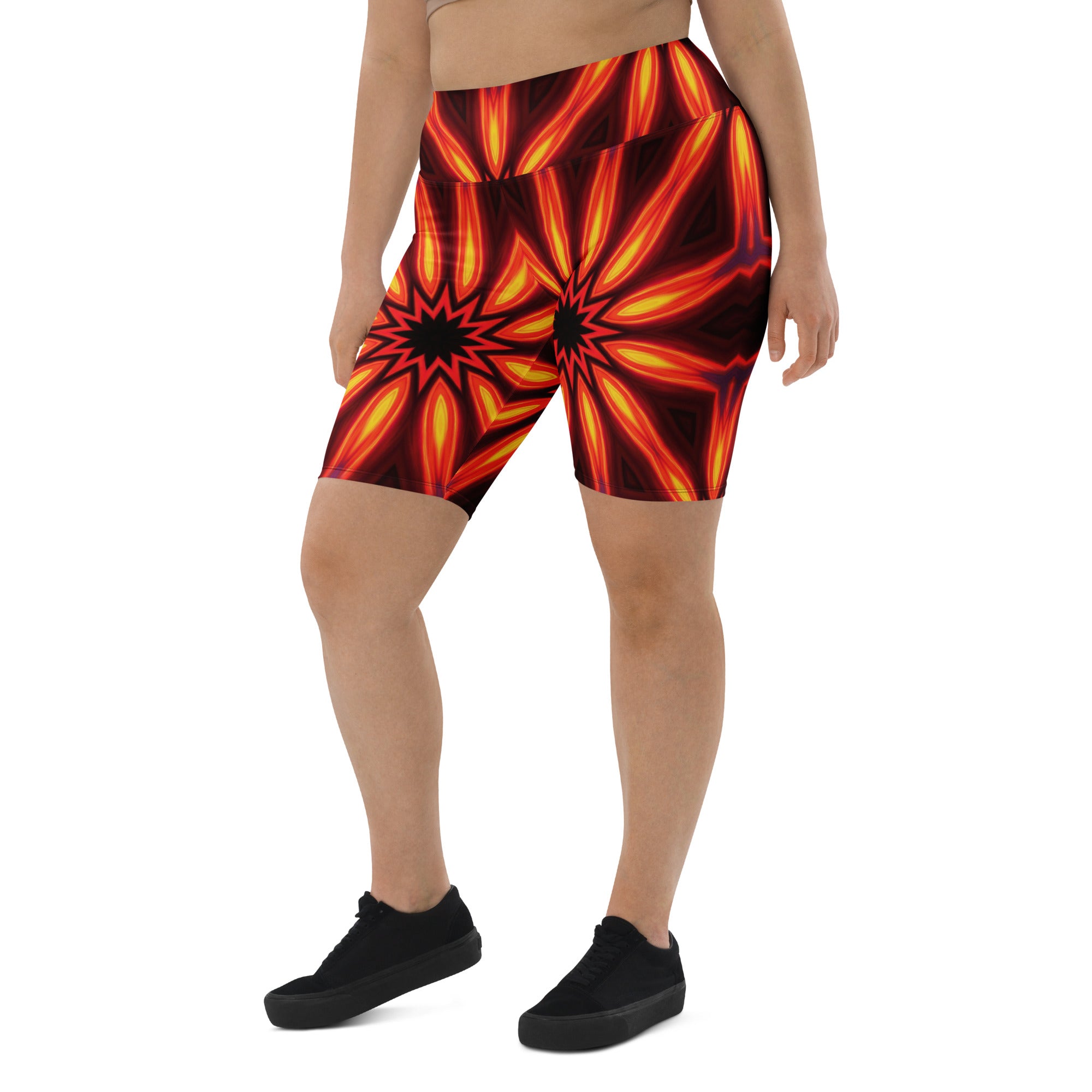 Psychedelic Infrared Bike Shorts | GearBunch