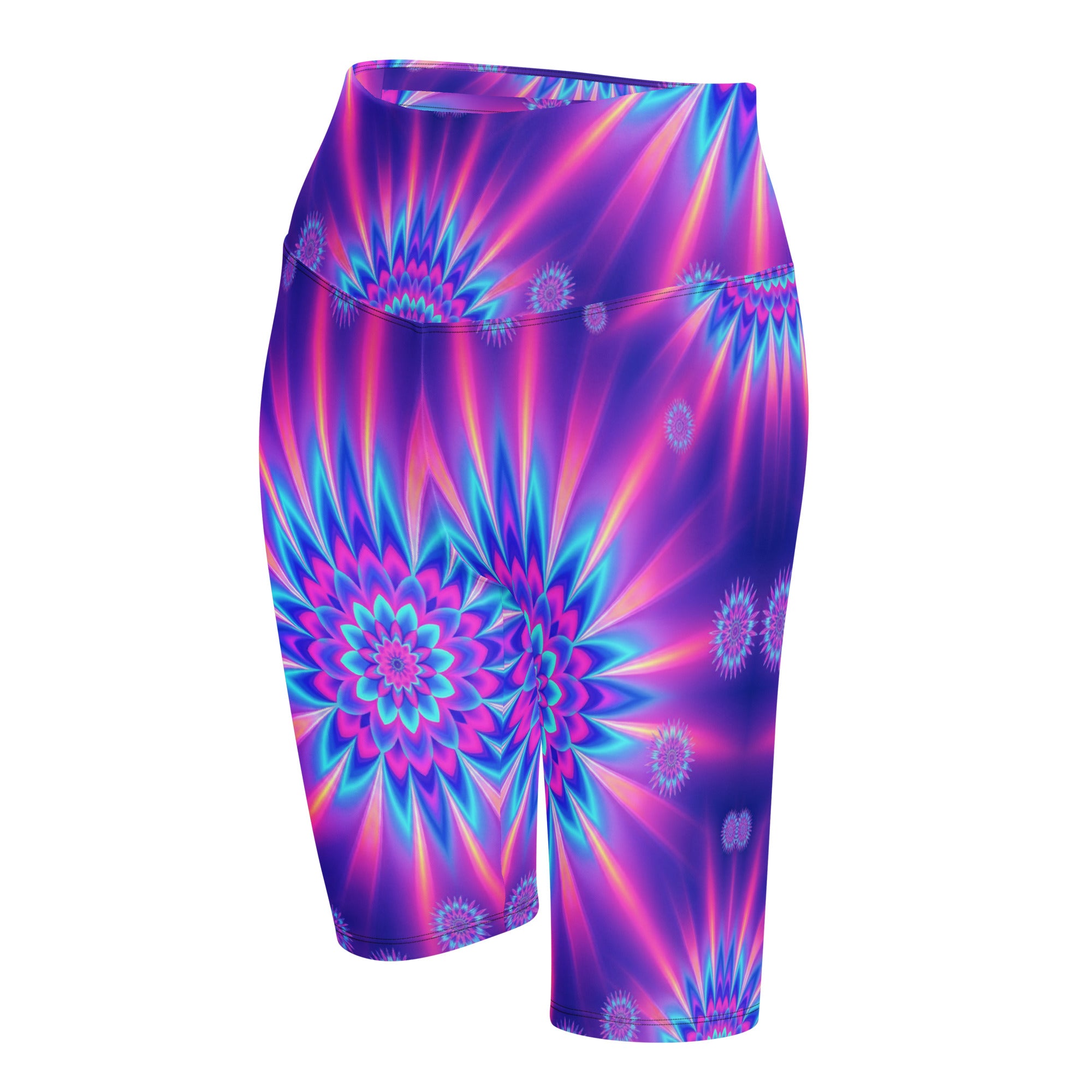Psychedelic Vaporwave Dream Bike Shorts | GearBunch