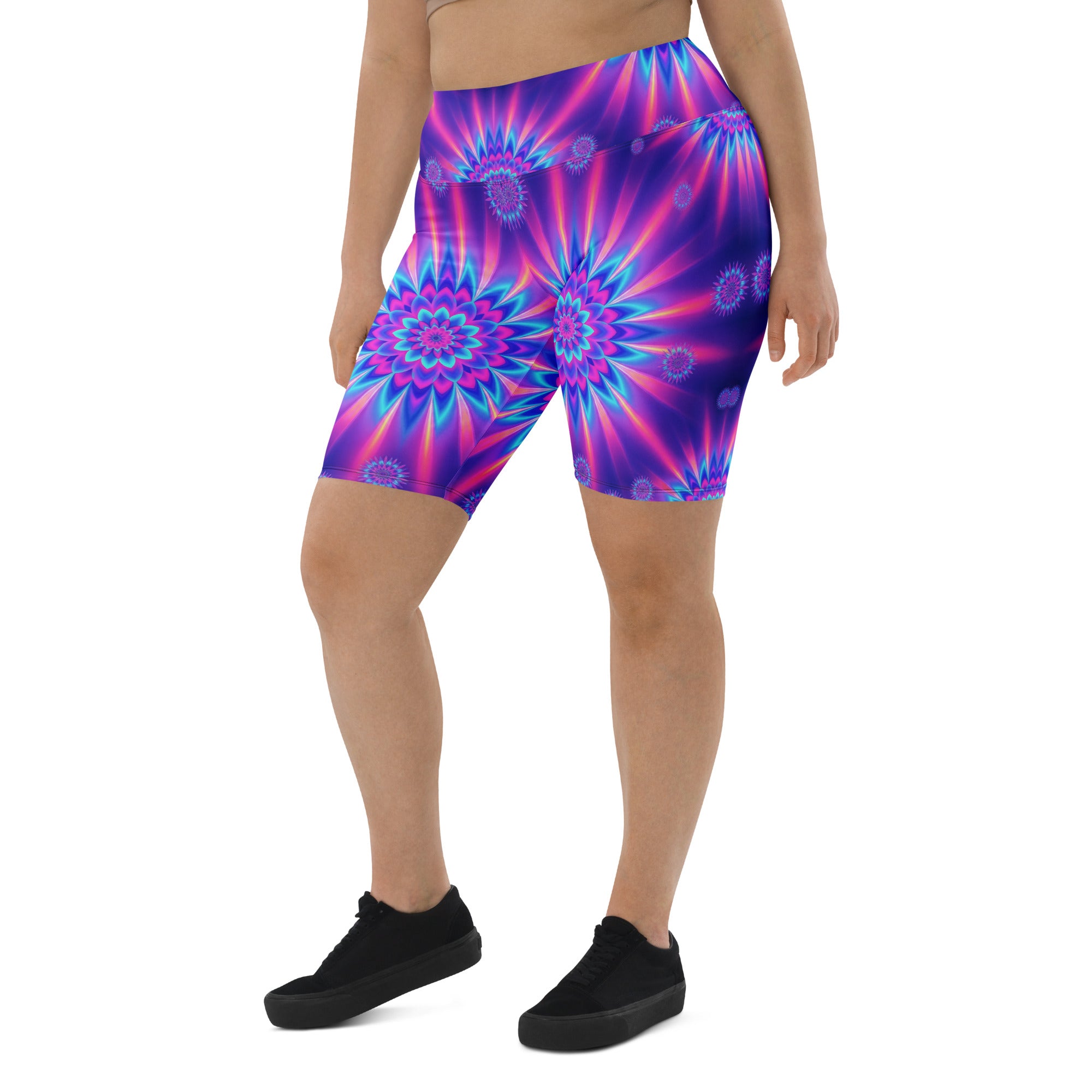 Psychedelic Vaporwave Dream Bike Shorts | GearBunch