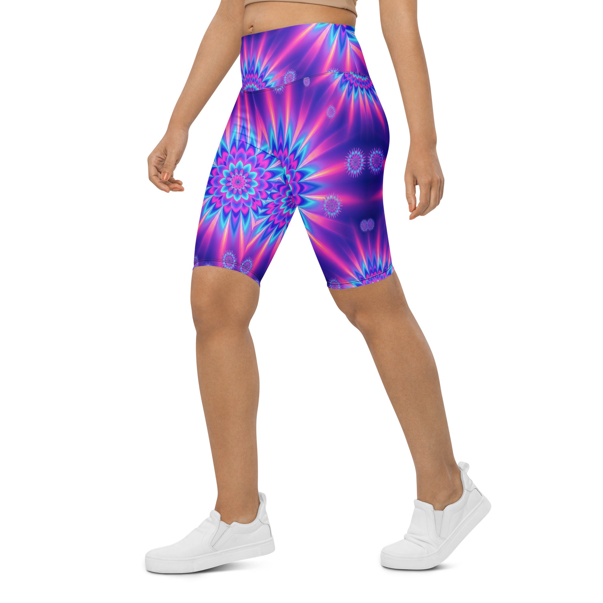 Psychedelic Vaporwave Dream Bike Shorts | GearBunch
