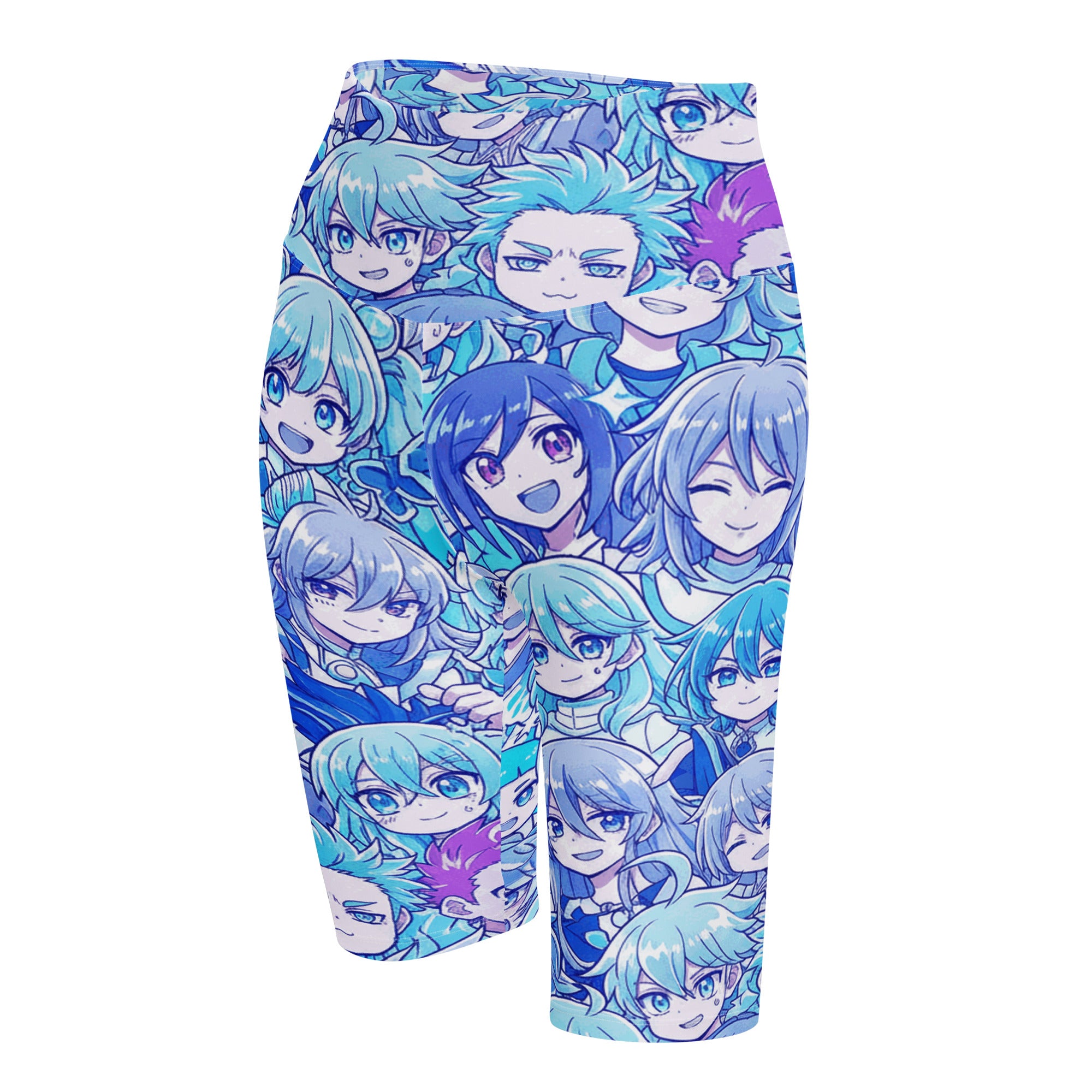 Anime Collage Ice Kingdom Bike Shorts | GearBunch