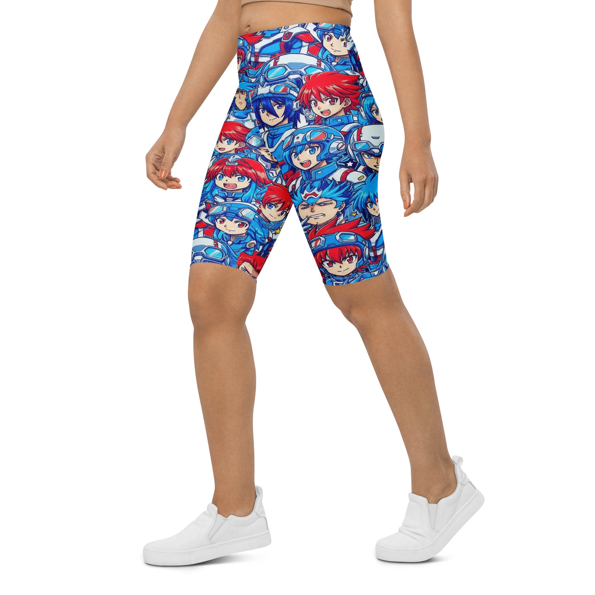 Anime Mecha Pilot Bike Shorts | GearBunch