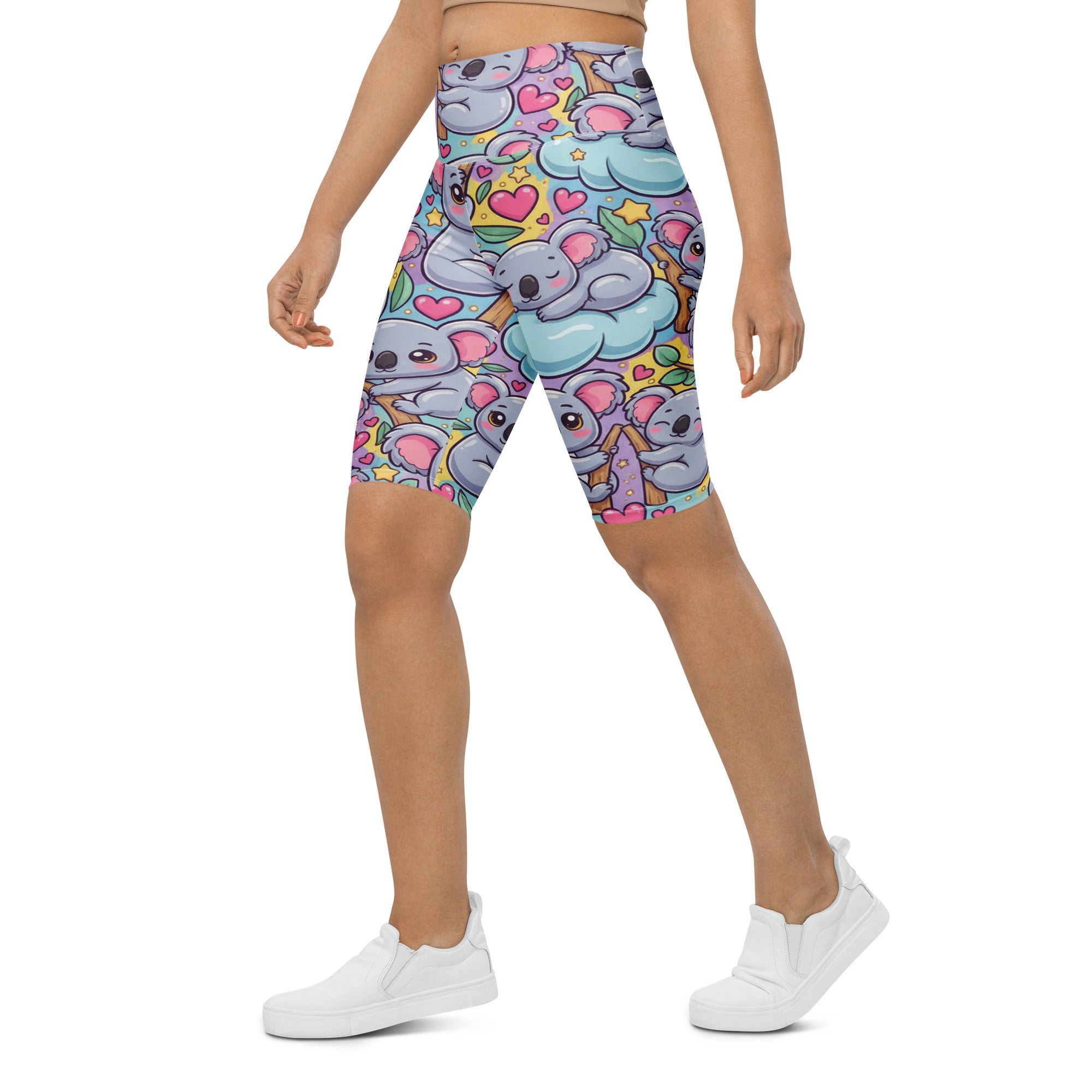 Vibrant Koala and Friends Bike Shorts | GearBunch
