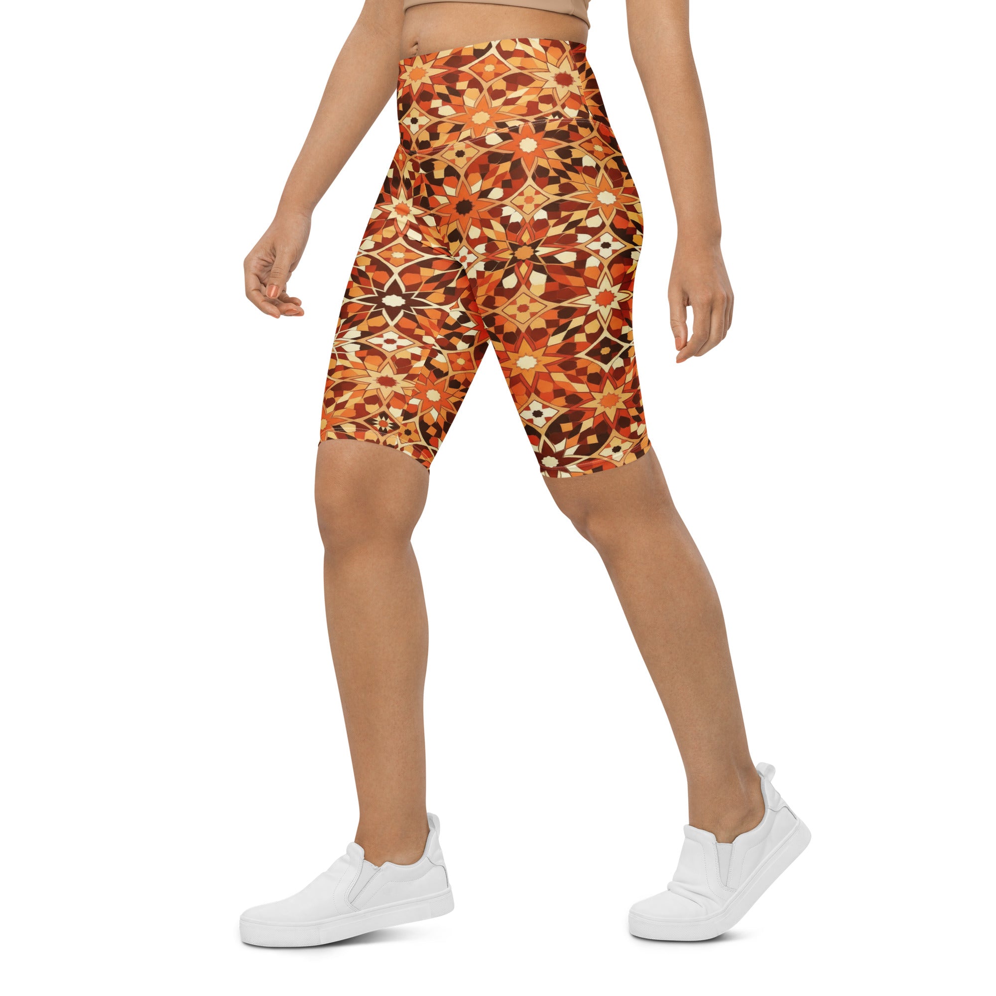 Zellige Desert Sand Bike Shorts | GearBunch