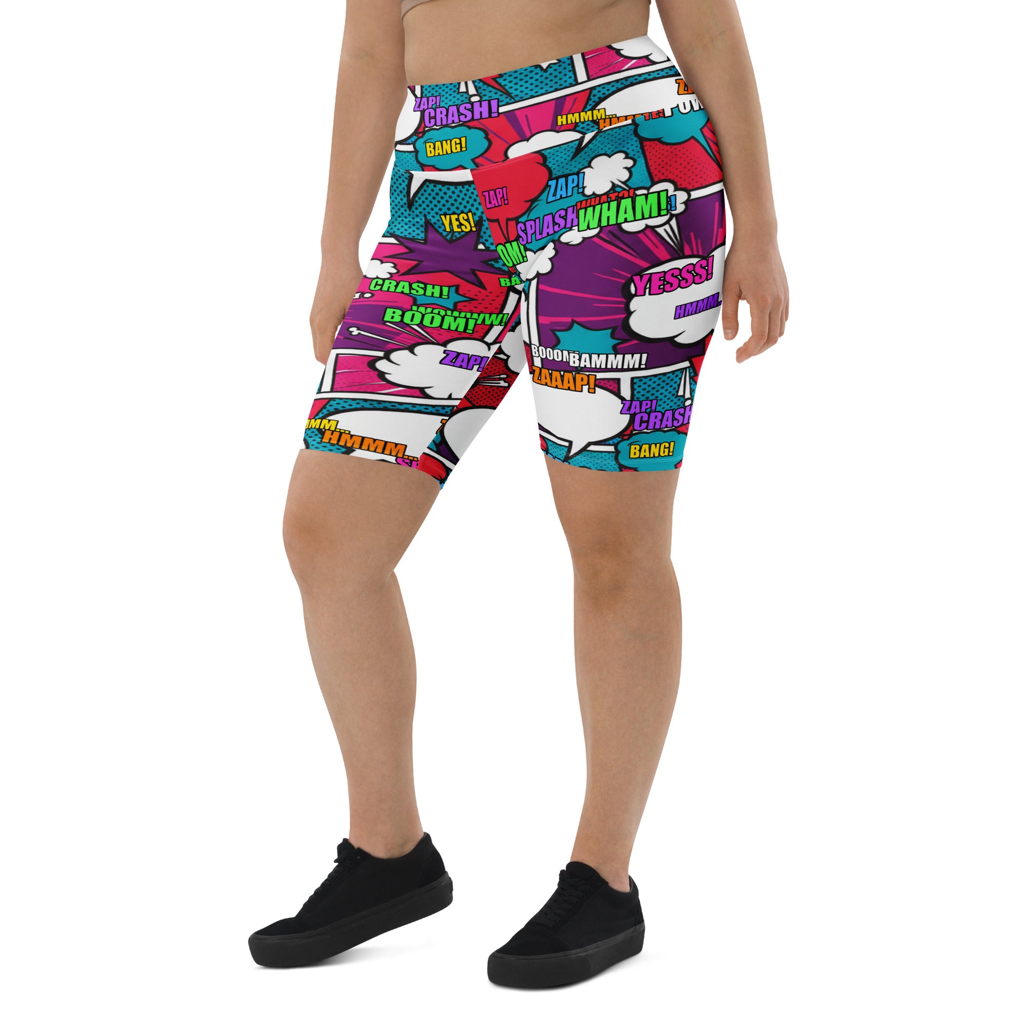 Comic Strip Roller Derby Bike Shorts | GearBunch