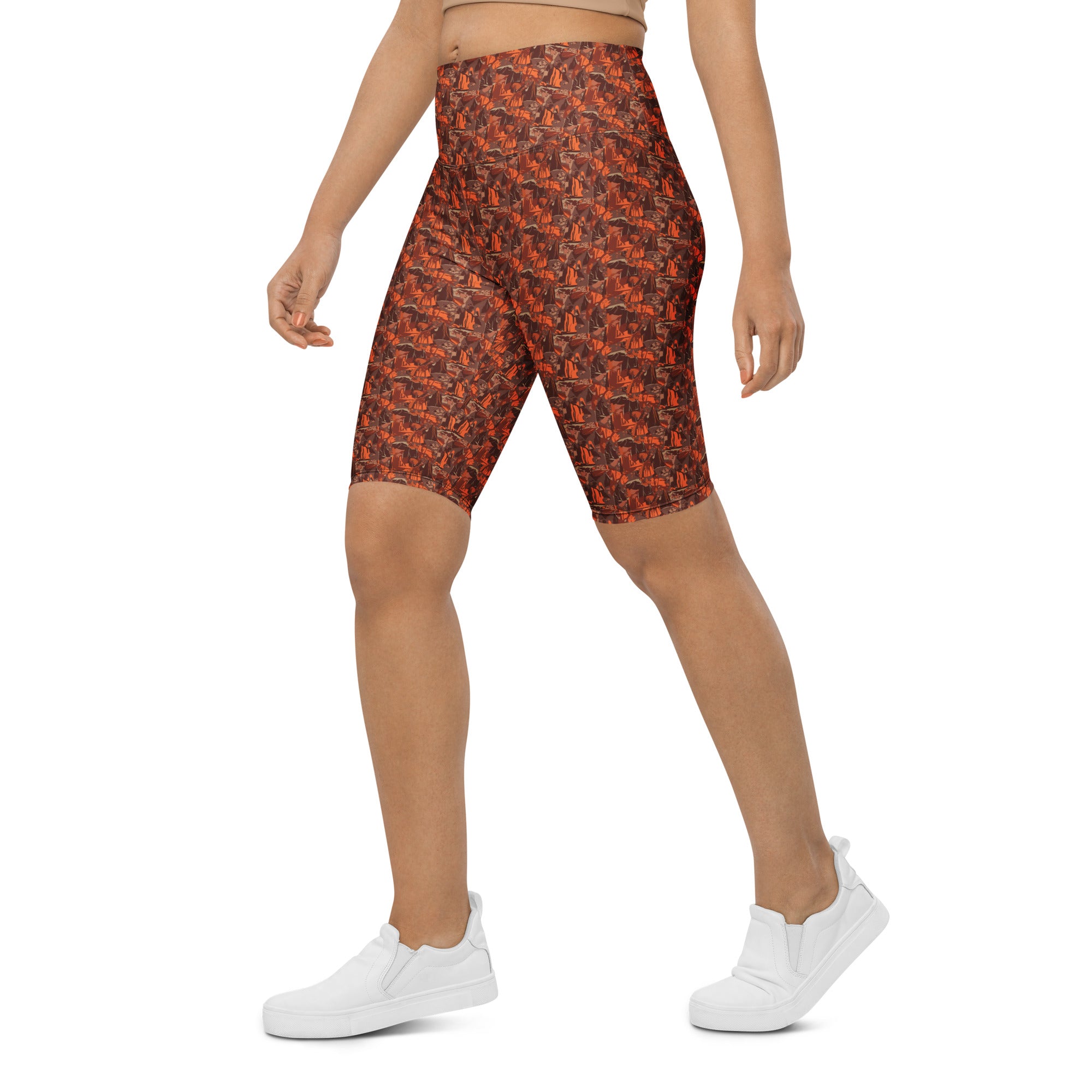 Broken Desert Landscape Bike Shorts | GearBunch