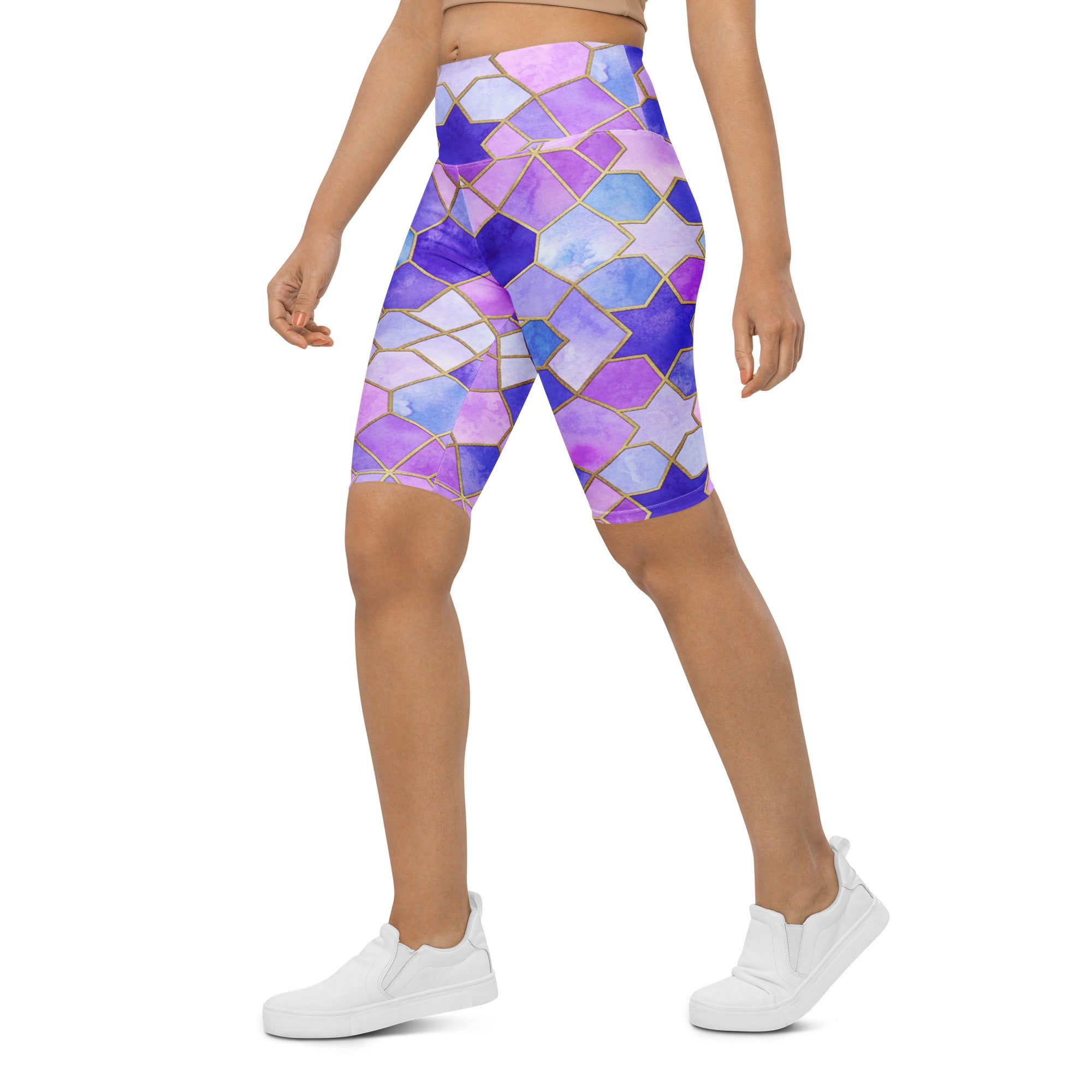 Lavender Fields Bike Shorts | GearBunch