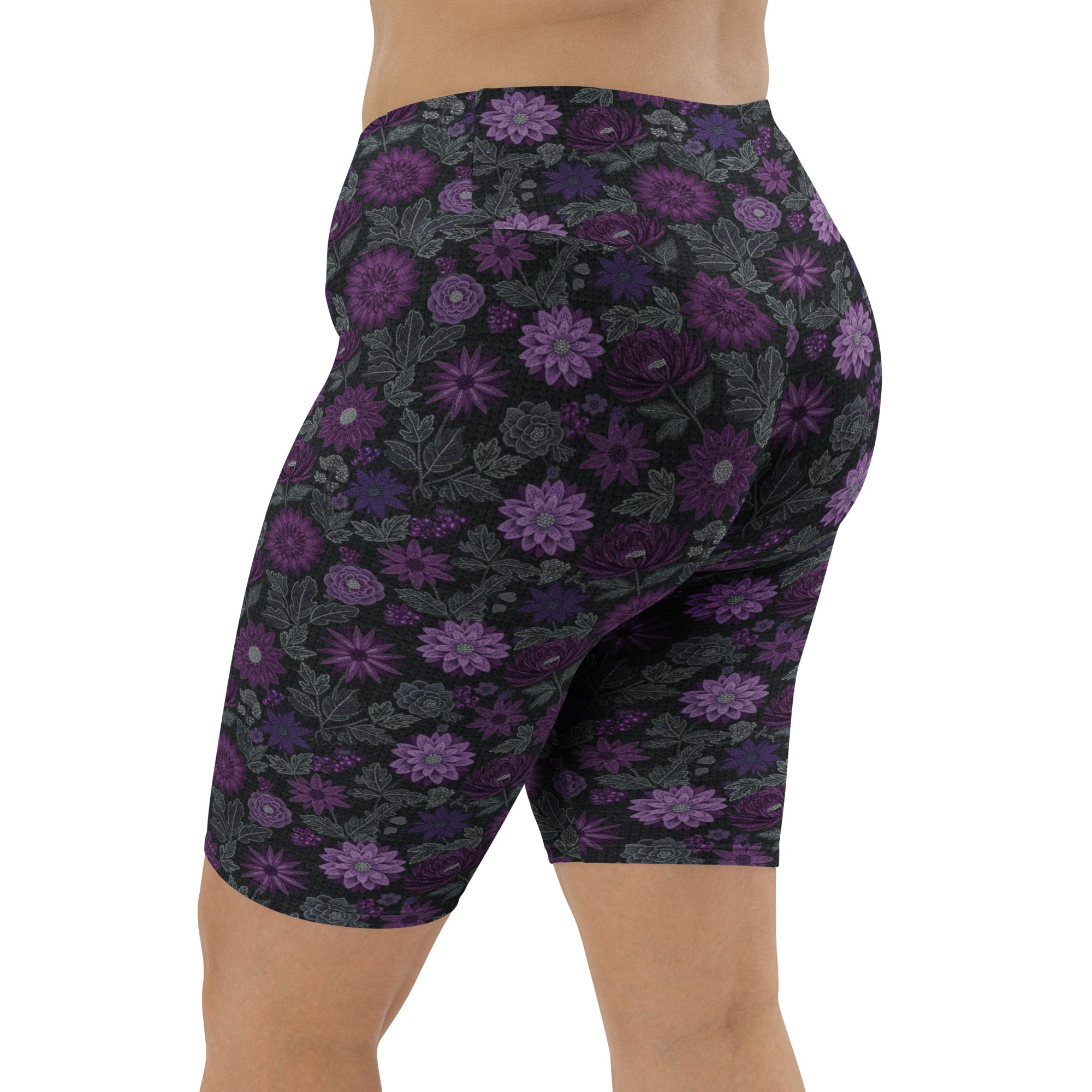 Jewel Paillette Orchid Bike Shorts | GearBunch