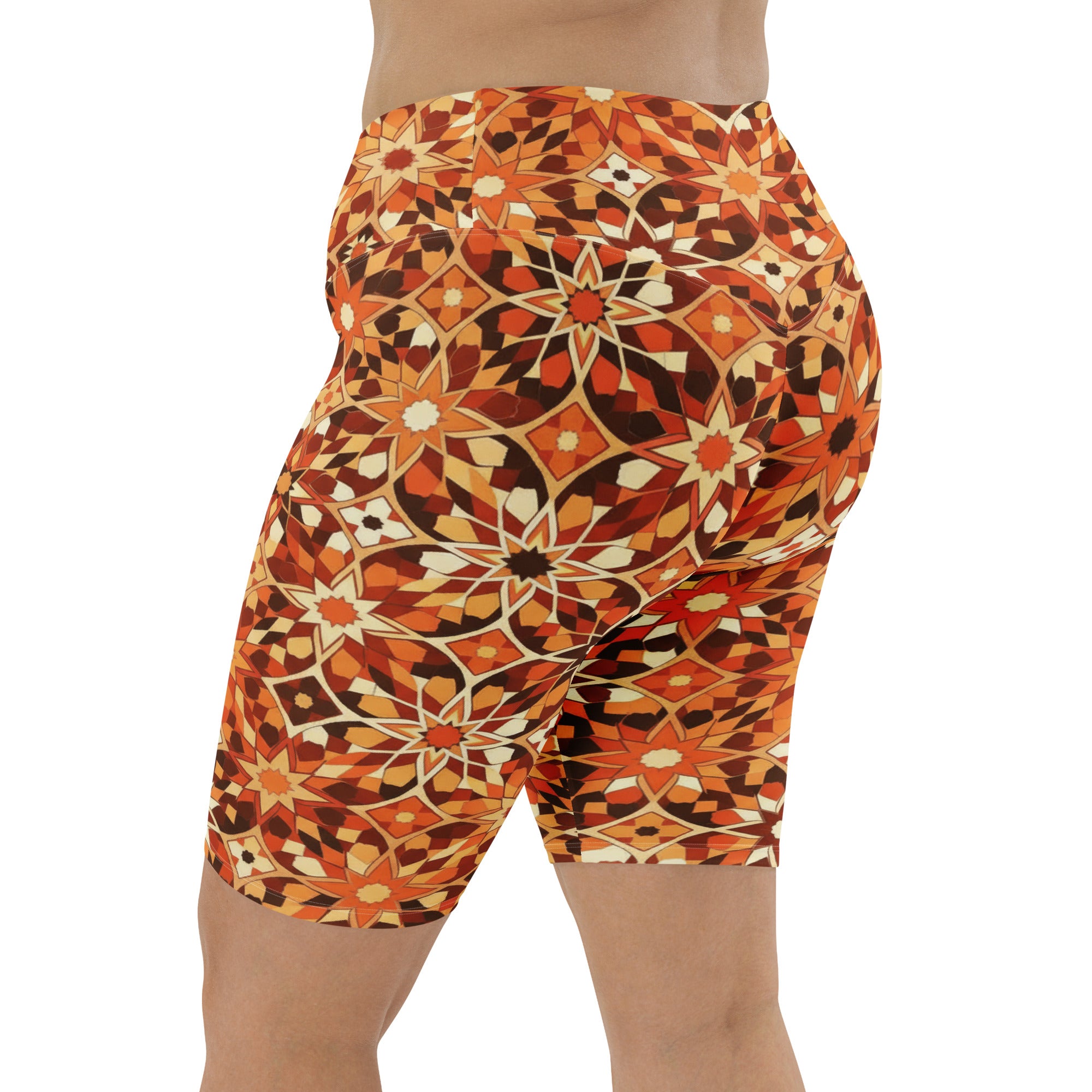 Zellige Desert Sand Bike Shorts | GearBunch