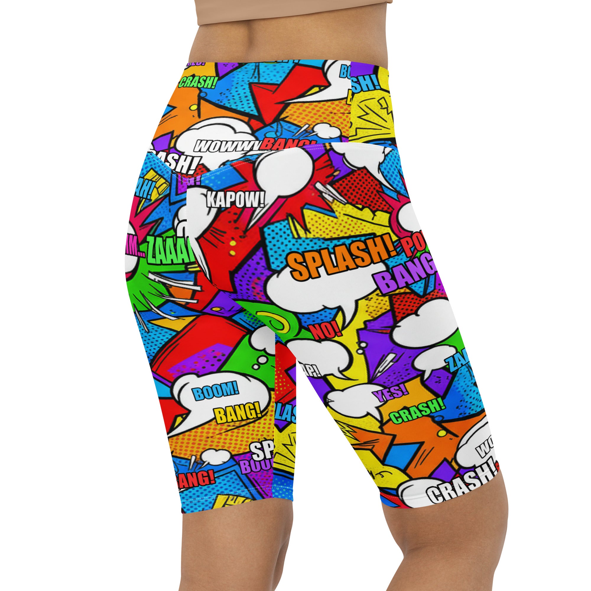 Comic Strip Classic Hero Bike Shorts | GearBunch
