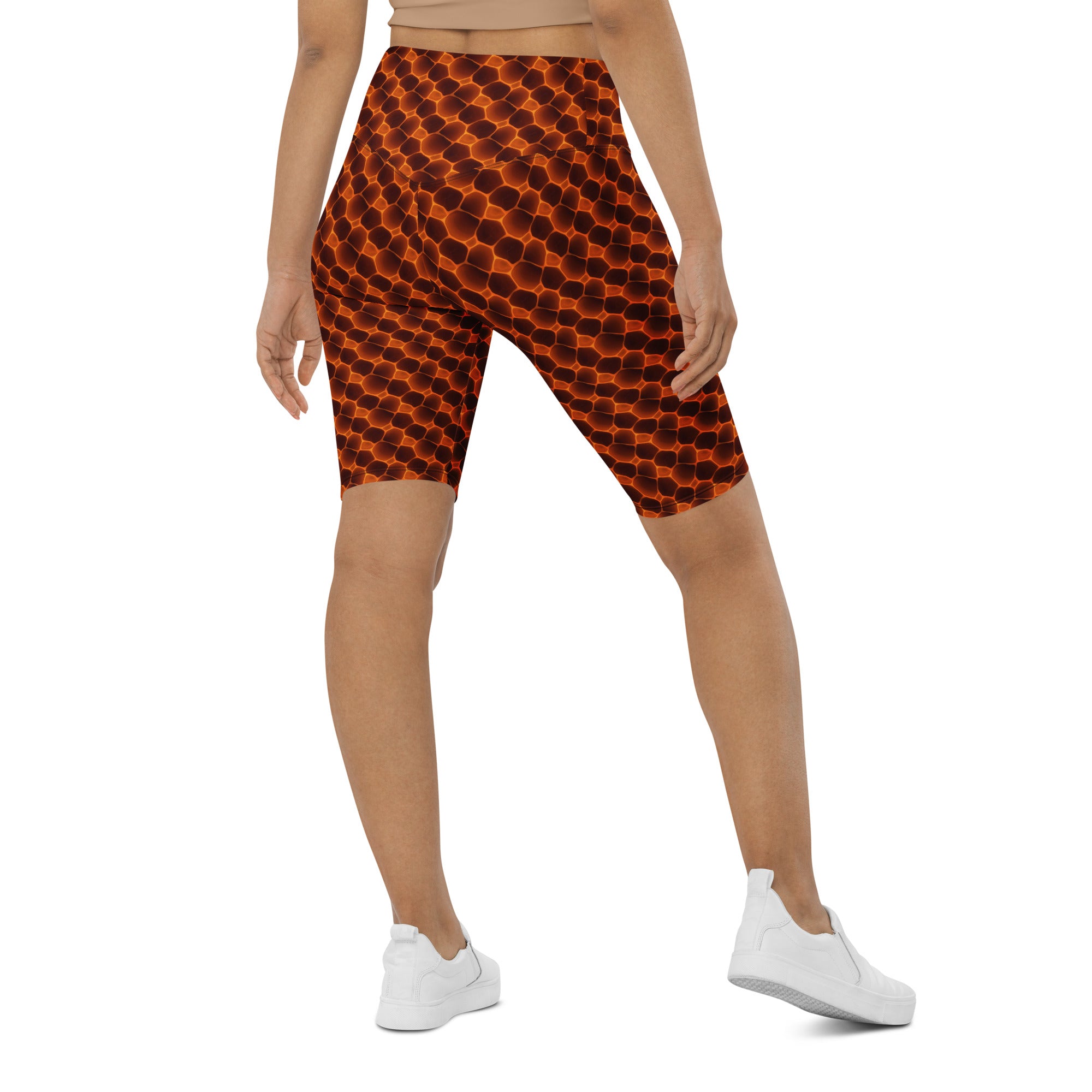 Tortoise Shell Pattern Bike Shorts | GearBunch