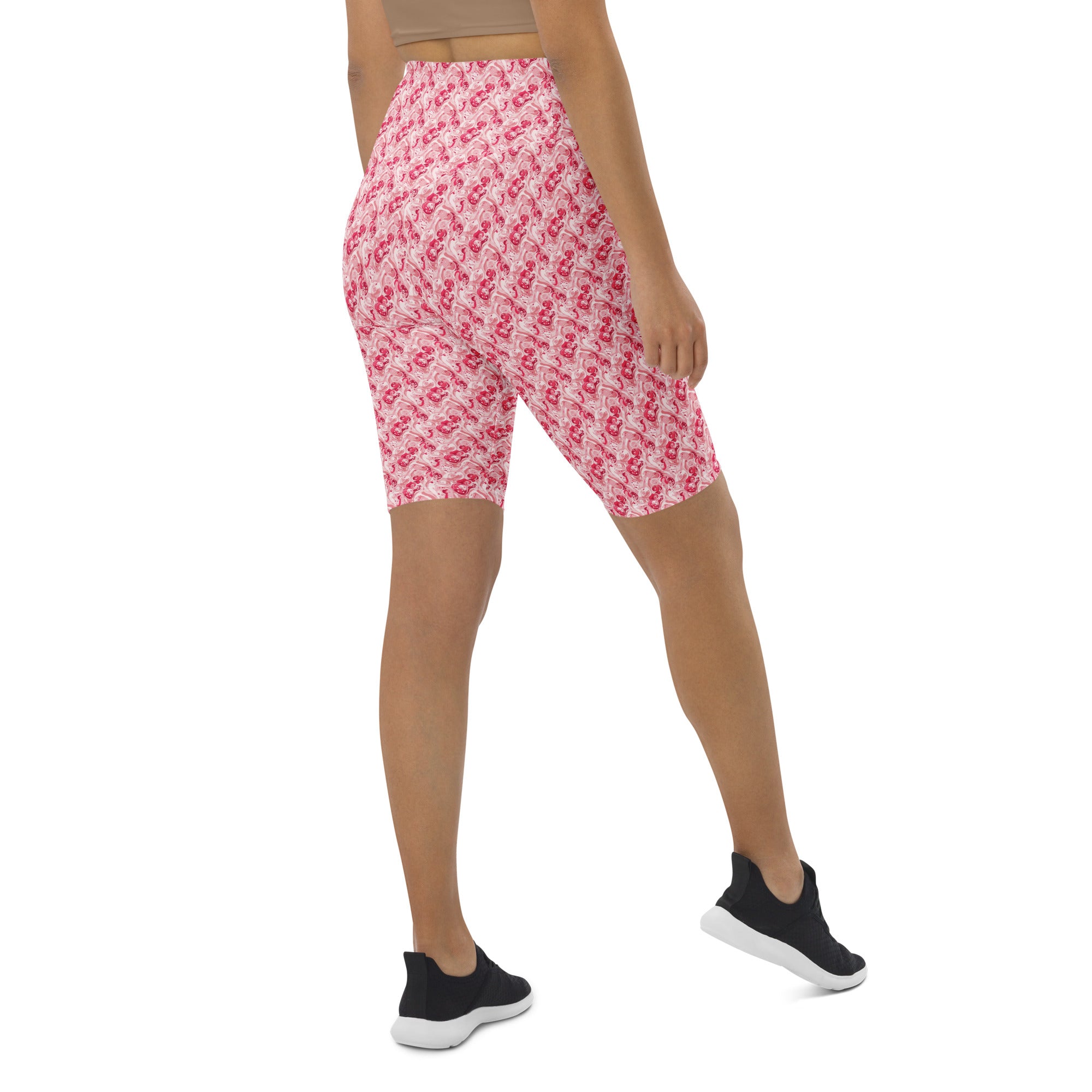 Cherry Strawberry Cream Bike Shorts | GearBunch