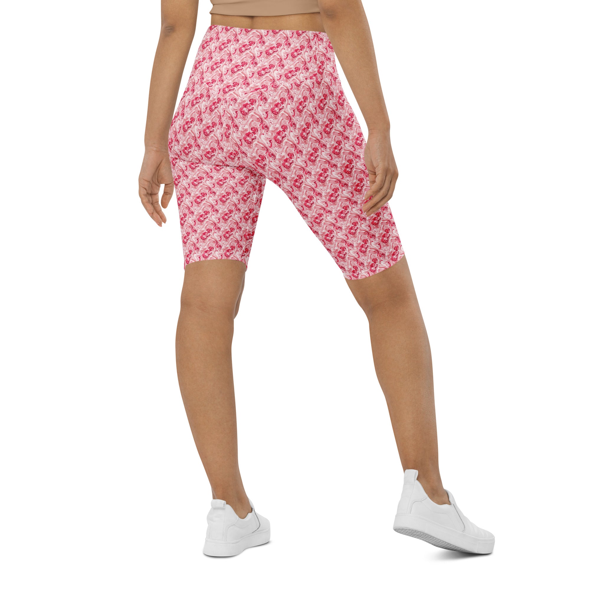 Cherry Strawberry Cream Bike Shorts | GearBunch