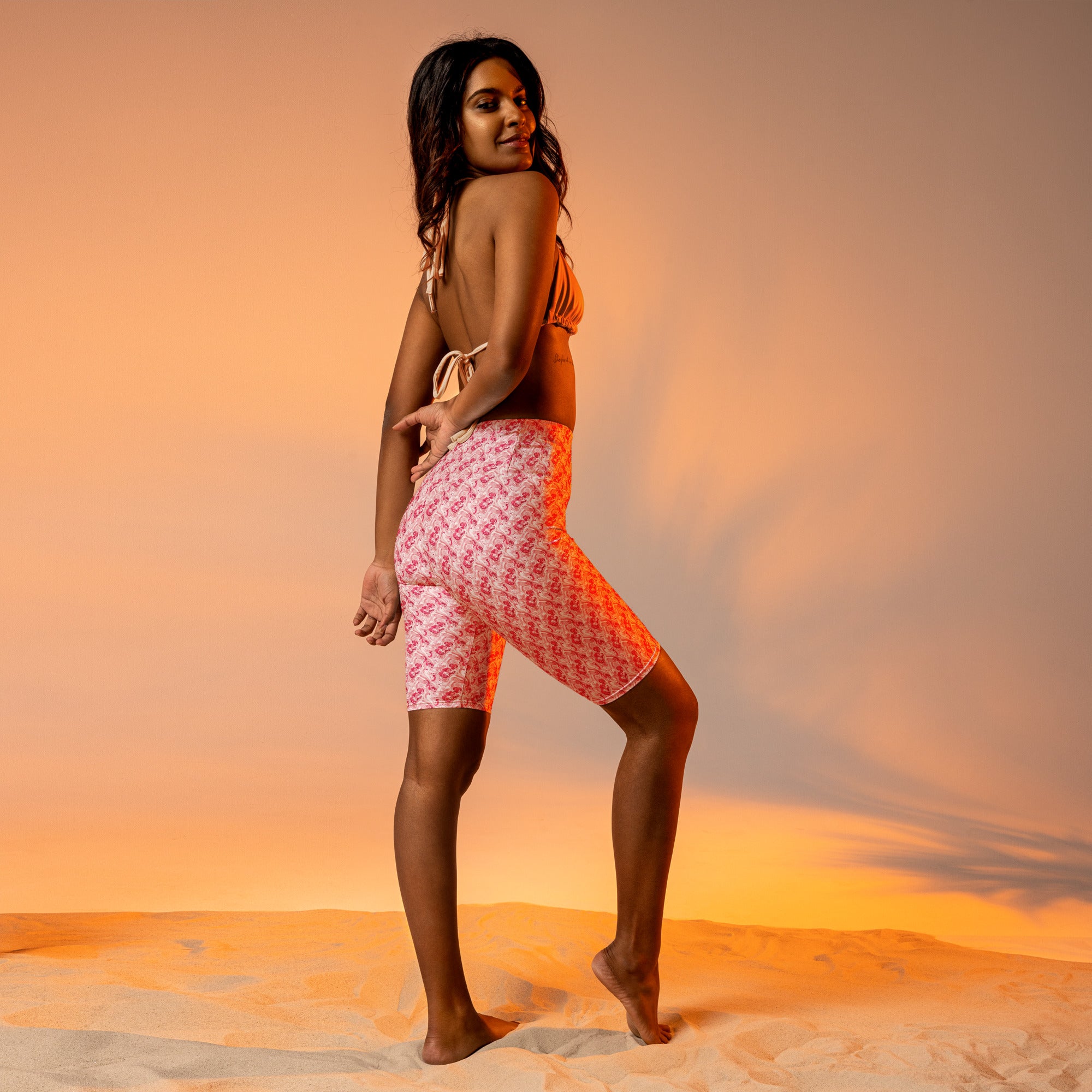 Cherry Strawberry Cream Bike Shorts | GearBunch