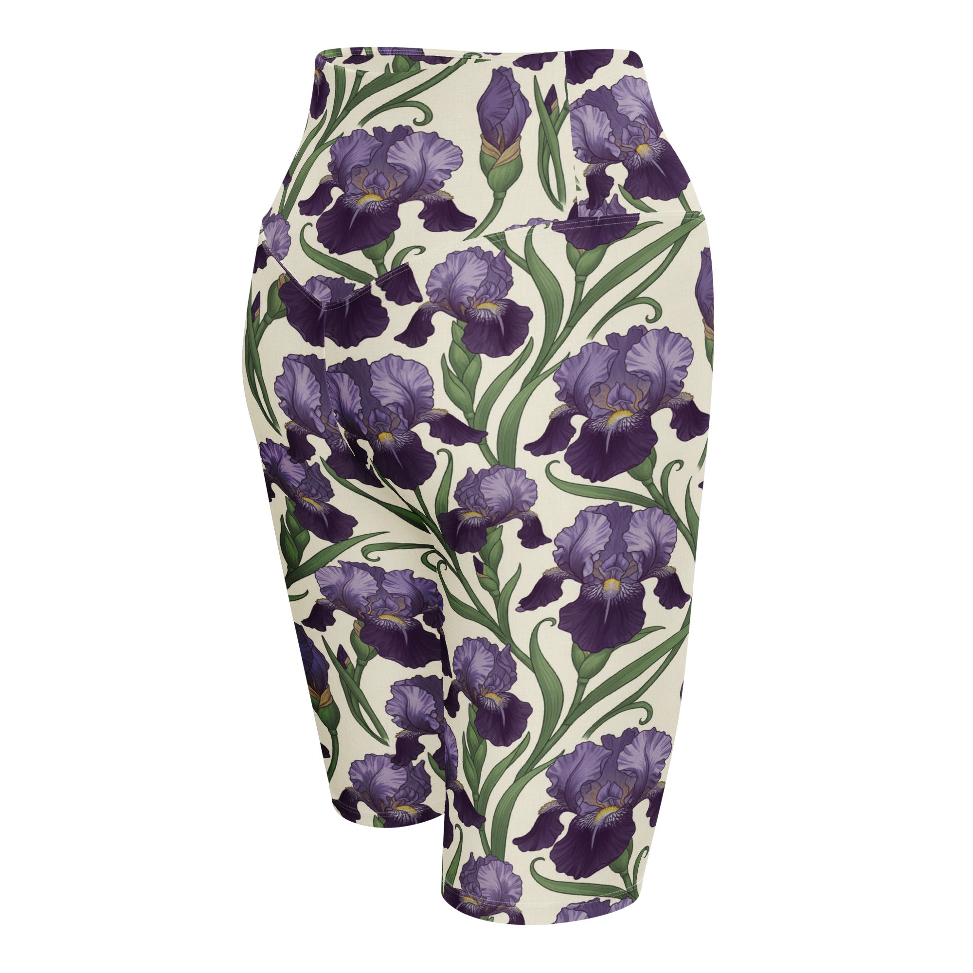 Art Nouveau Iris Bike Shorts | GearBunch