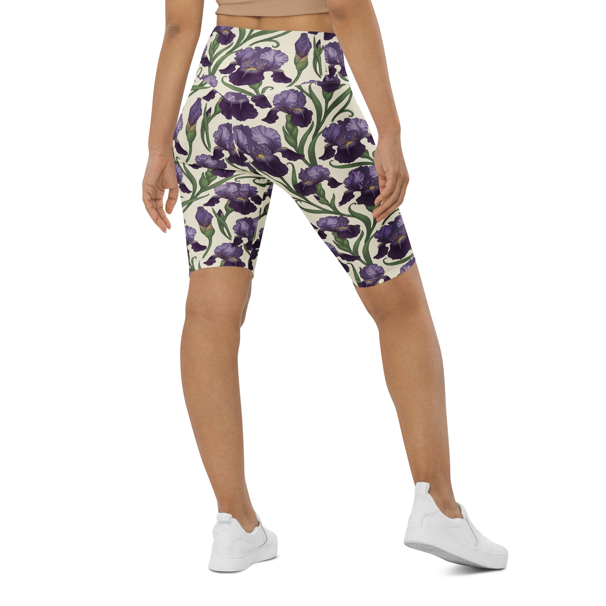Art Nouveau Iris Bike Shorts | GearBunch